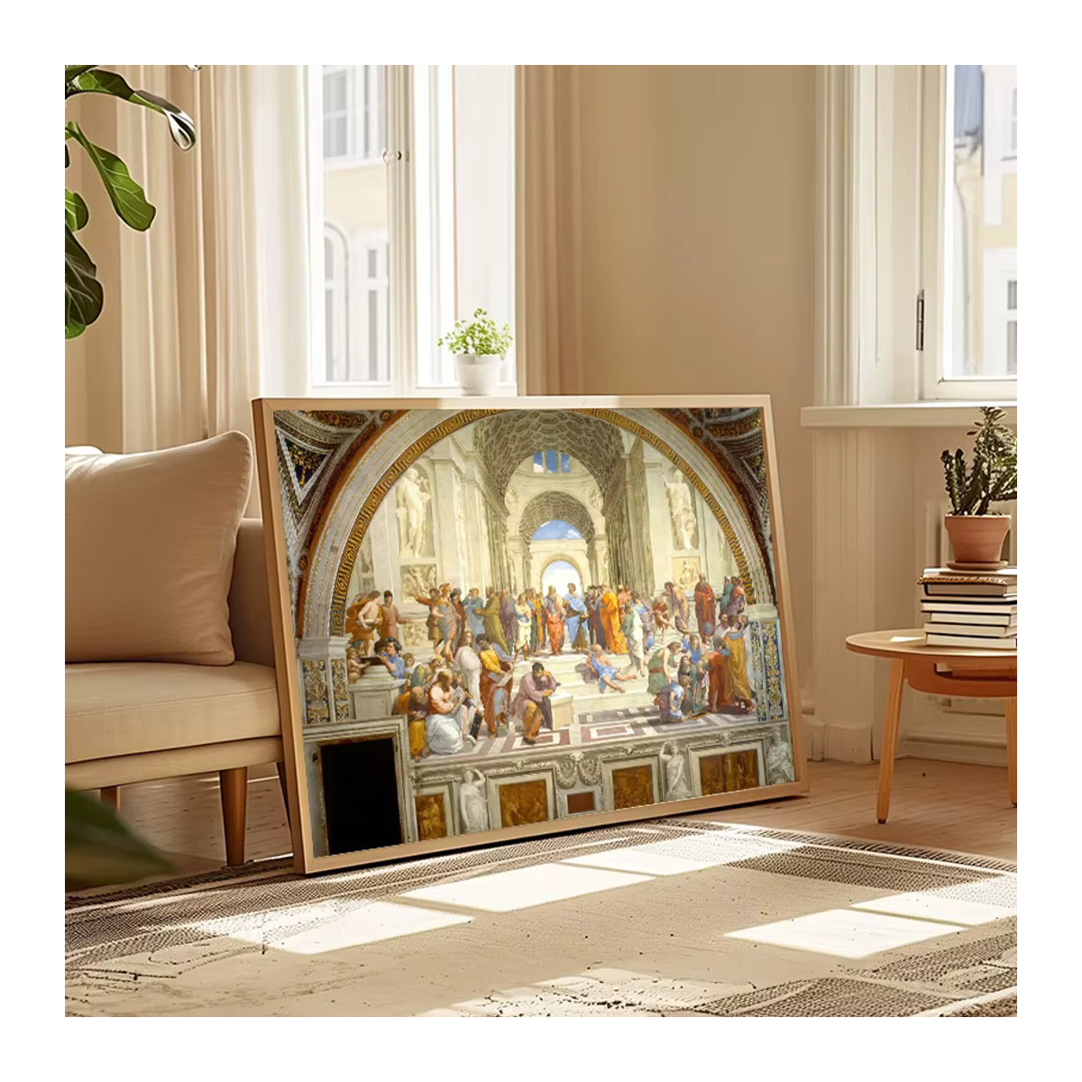 Vintage Leinwanddruck Die Schaukel Die Geburt der Venus als Wandkunst im Querformat und mehrfarbigem Design - Bild 1