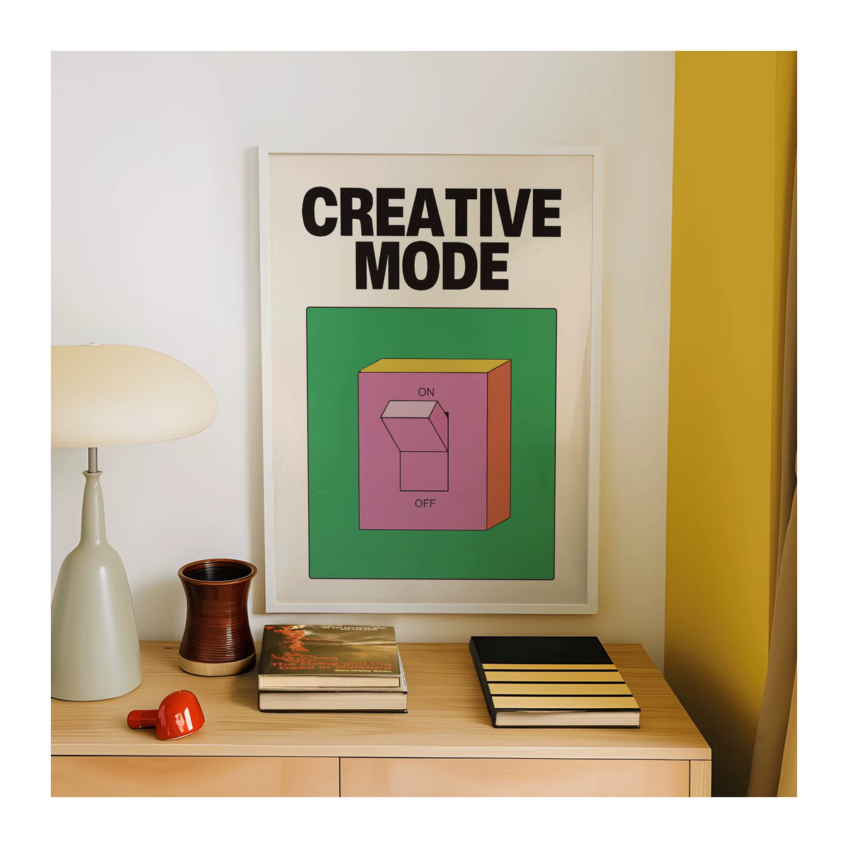 Vintage Mode Wandkunstdruck Leinwandmalerei mit Typografie als mehrfarbiges Poster im Hochformat für dein Wohnzimmer, die Küche oder das Kinderzimmer - Bild 4