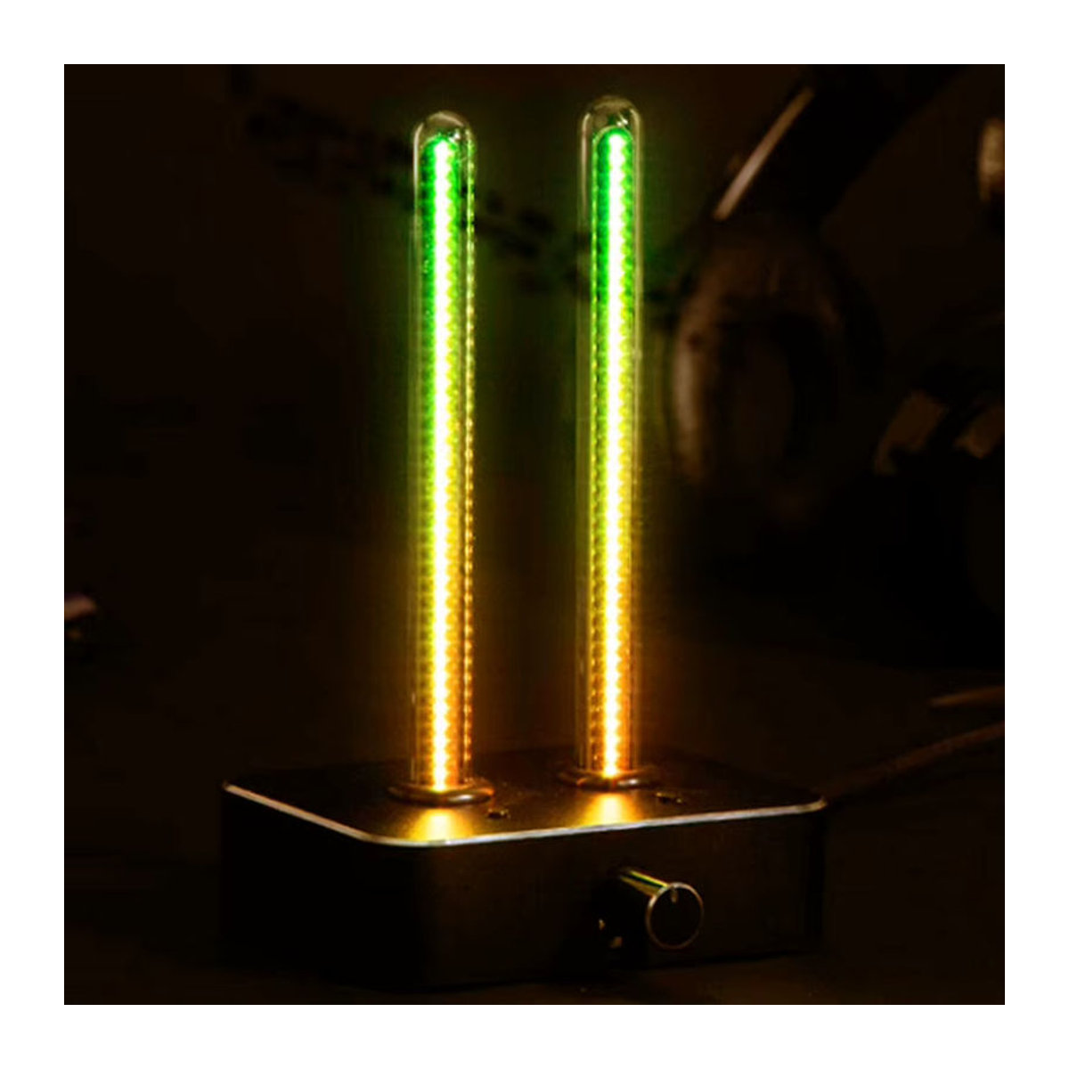 Vintage Nixie Tube IN9 Audio-Spektrumanalysator mit RGB LED als mehrfarbige Desktop-Dekoration aus Glas - Bild 1