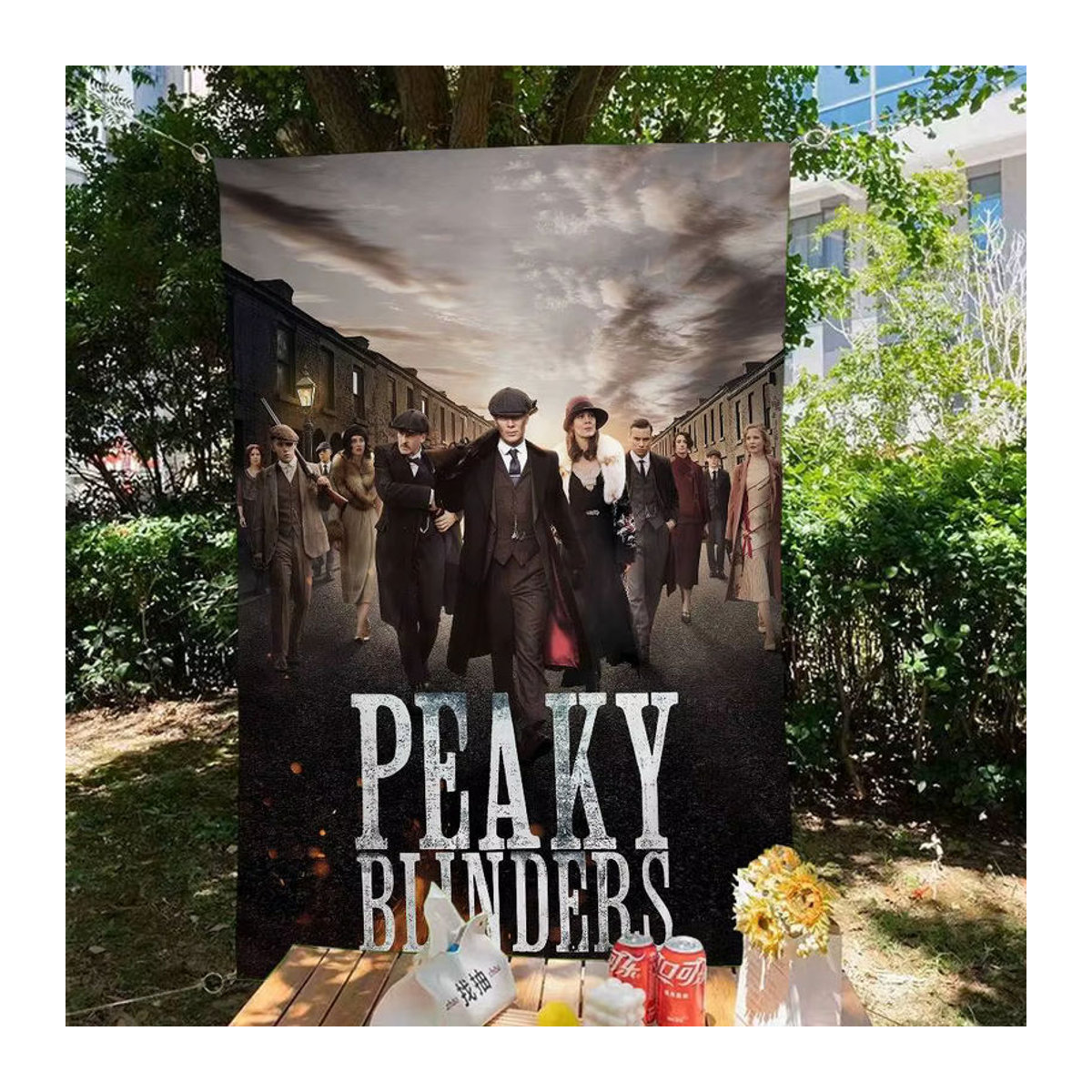 Vintage Peaky Blinders Party-Dekoration Mehrfarbige Wimpel-Girlande für deinen Geburtstag - Bild 3