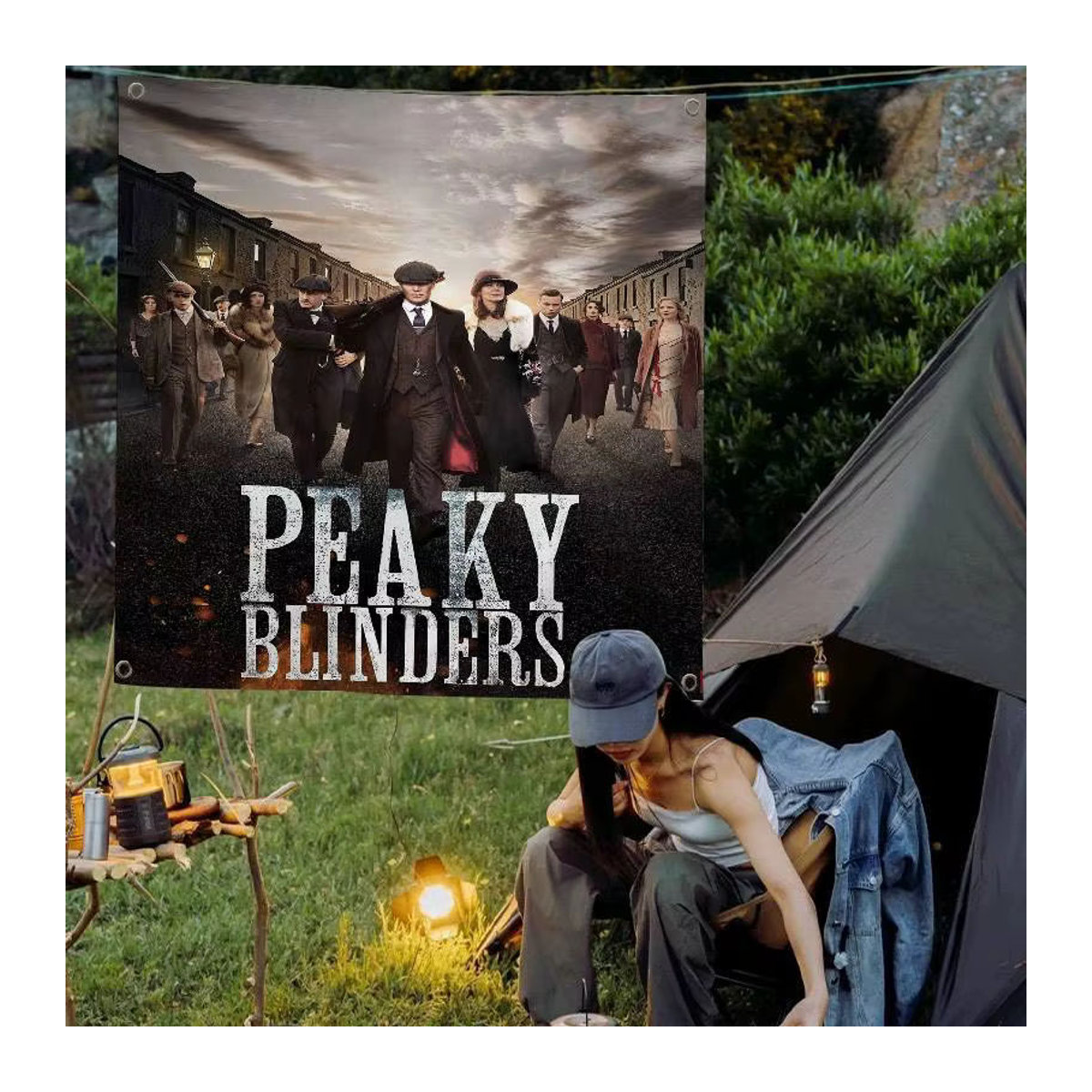 Vintage Peaky Blinders Party-Dekoration Mehrfarbige Wimpel-Girlande für deinen Geburtstag - Bild 5