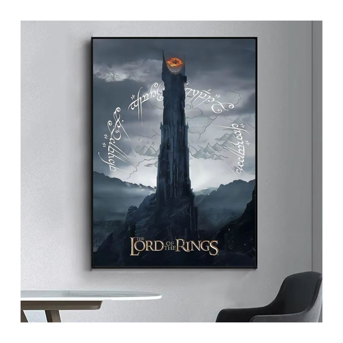 Vintage Poster Lords of the Rings als dekoratives Wandbild für Wohnzimmer und Bar, mehrfarbig, rechteckig, Papier - Bild 2