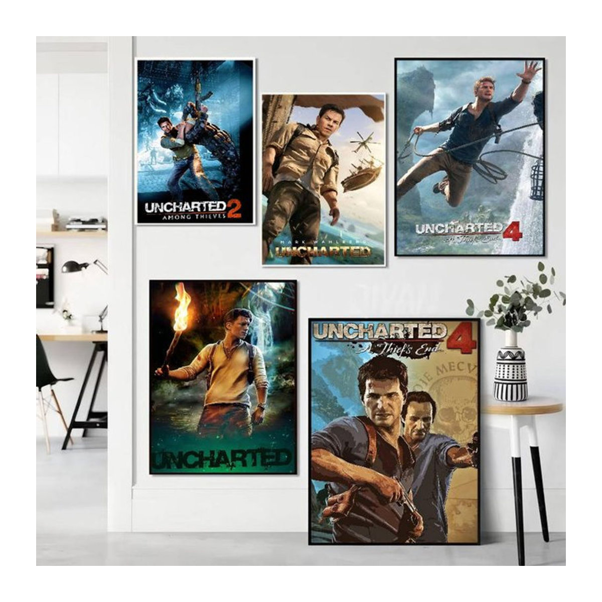 Vintage Uncharted Abenteuer Poster als mehrfarbiger Whitepaper-Druck auf Papier für deine Wanddekoration - Bild 1
