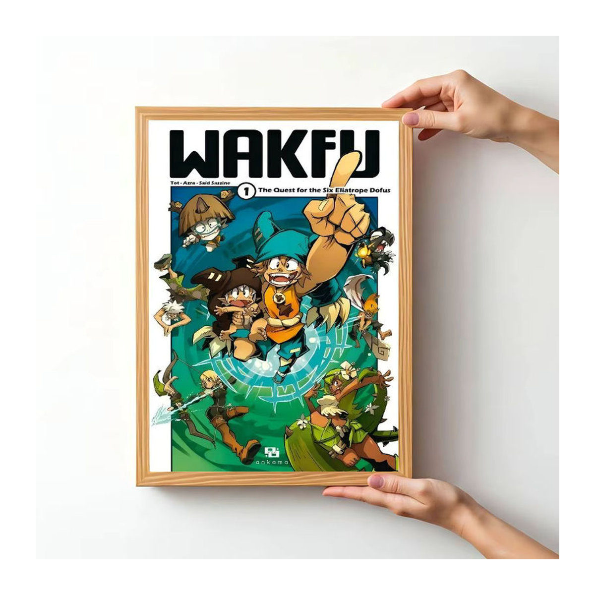 Vintage W-Wakfu Poster im Nordic-Stil als mehrfarbige Wanddekoration aus Papier - Bild 3