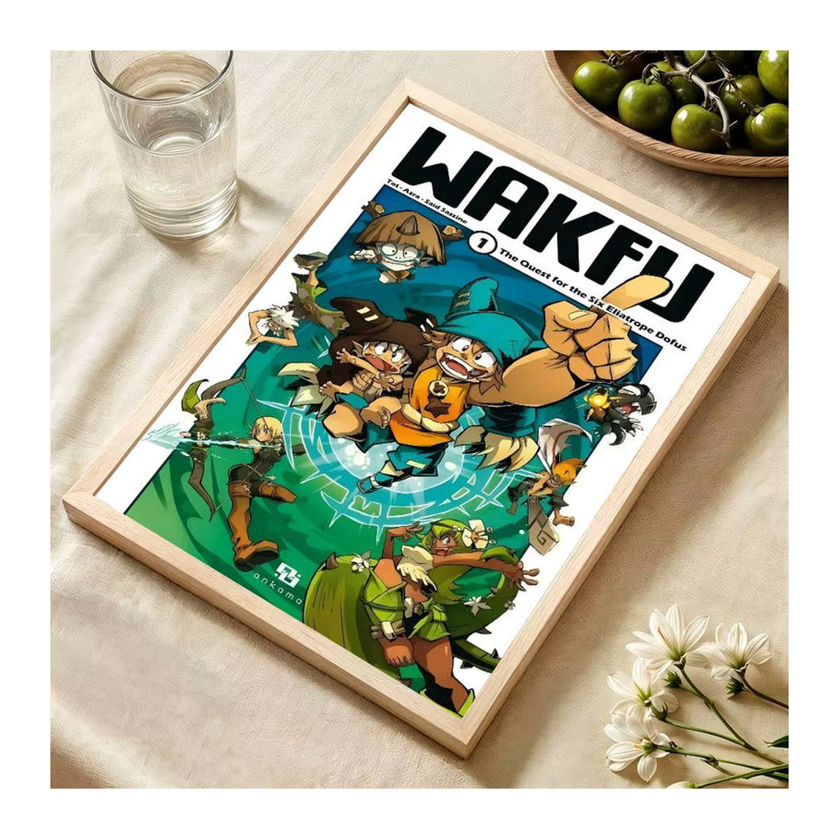 Vintage W-Wakfu Poster im Nordic-Stil als mehrfarbige Wanddekoration aus Papier - Bild 4