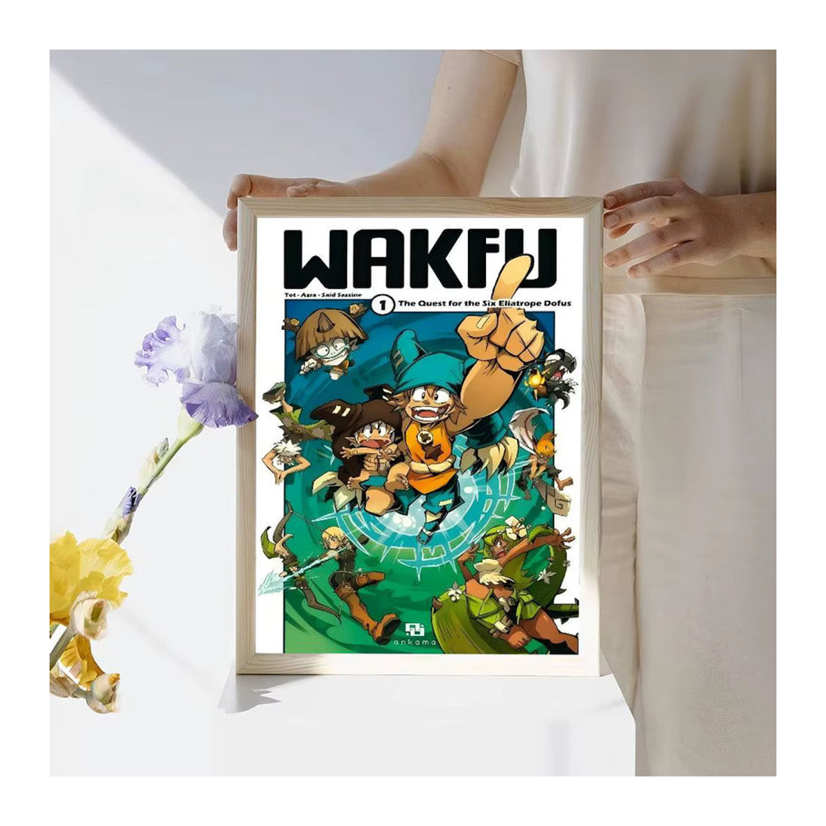 Vintage W-Wakfu Poster im Nordic-Stil als mehrfarbige Wanddekoration aus Papier - Bild 6