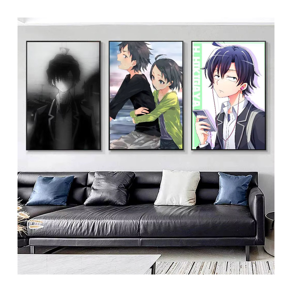 Vintage Wandkunst Poster My Teen Romantic Comedy SNAFU Hachiman Hikigaya Motiv in Hochformat und Mehrfarbig als Rahmenloser HD-Druck auf Papier - Bild 1
