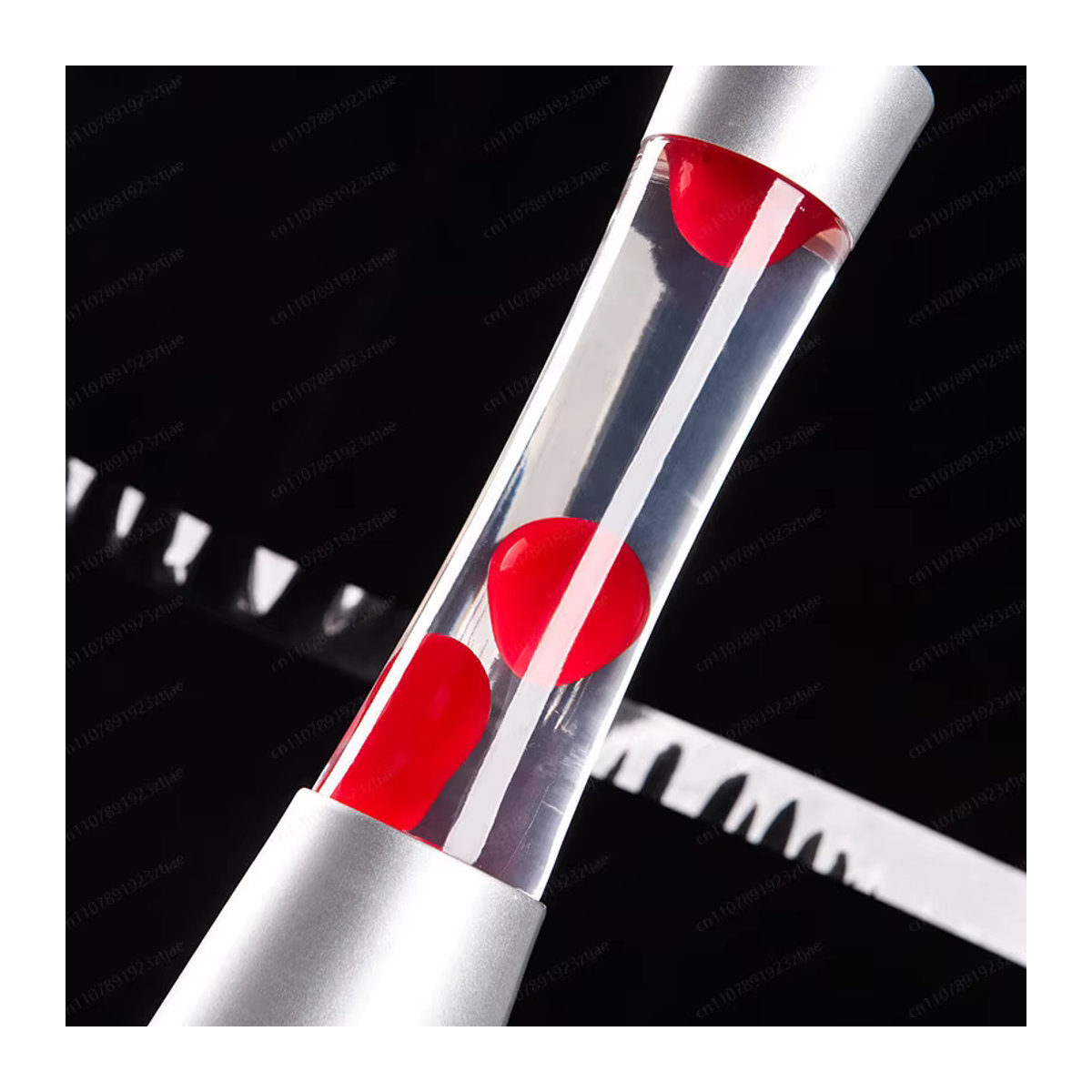 Viral Style Lavalampe in Sanduhrform im Retro-Design, Farben: Rot oder Bunt - Bild 4