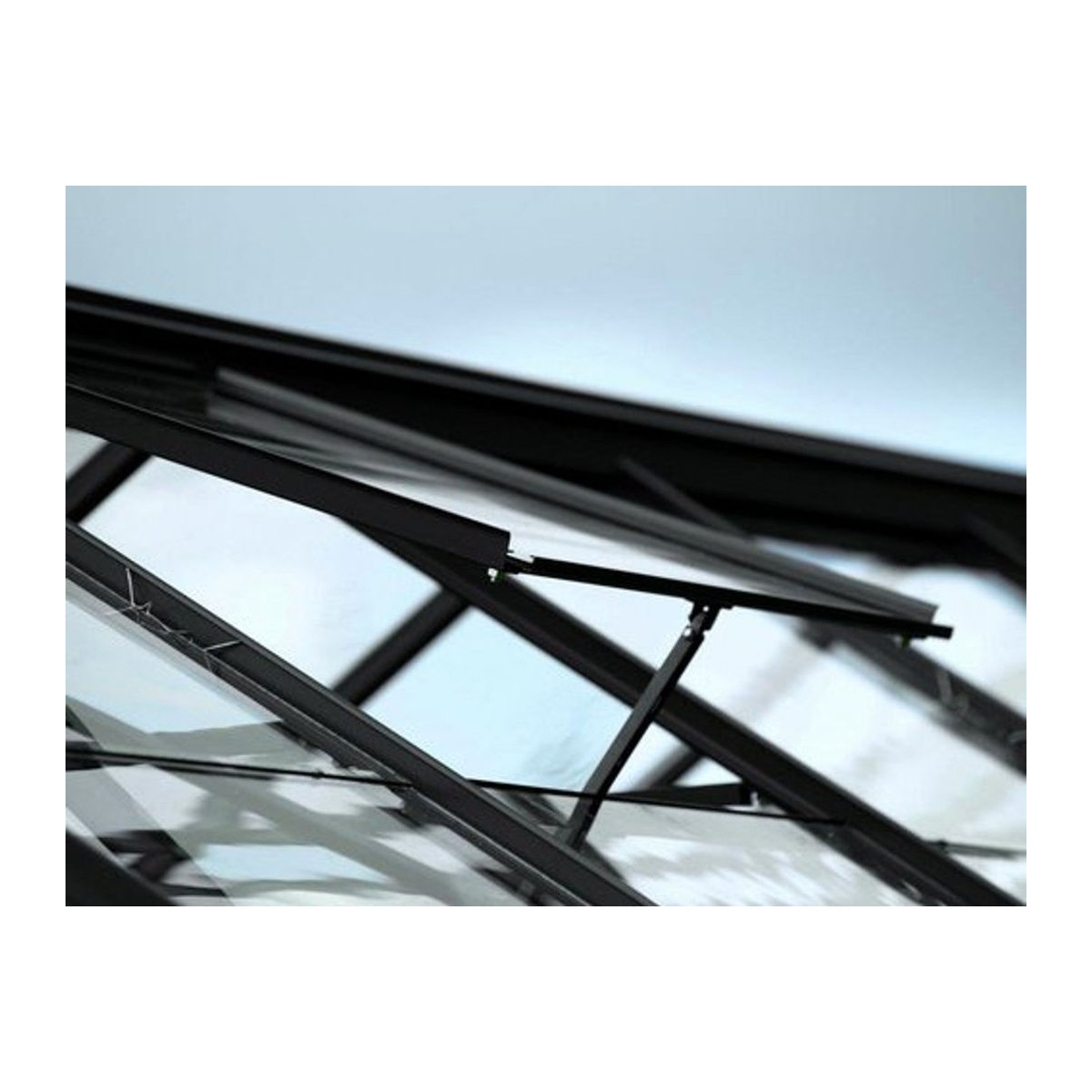 VITAVIA Alu-Dachfenster in Schwarz, B/T: 61,6 x 57,3 cm - Bild 1