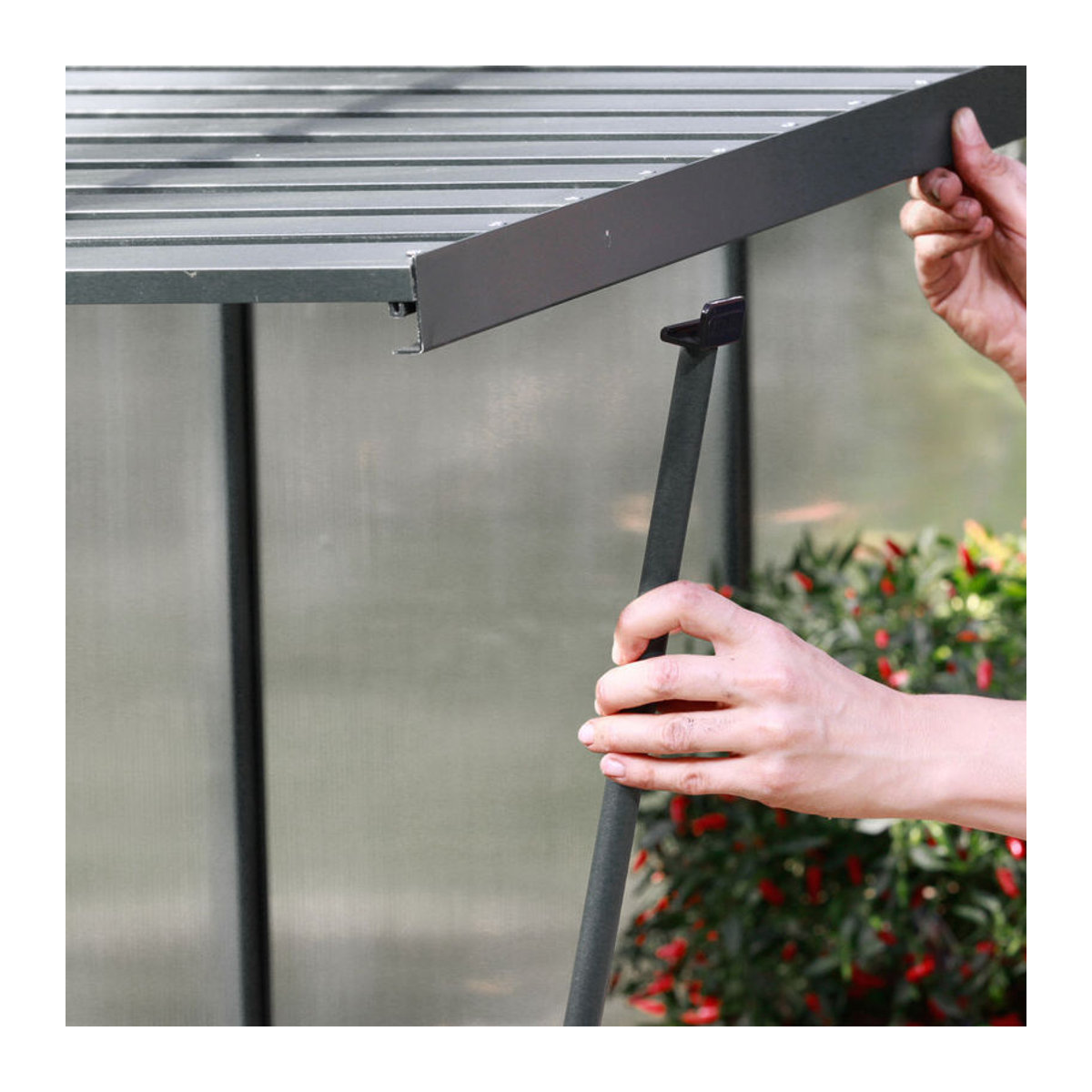 Vitavia Aluminium Gartentisch in Schwarz, B/H/T: 120 x 81 x 56 cm - Bild 2