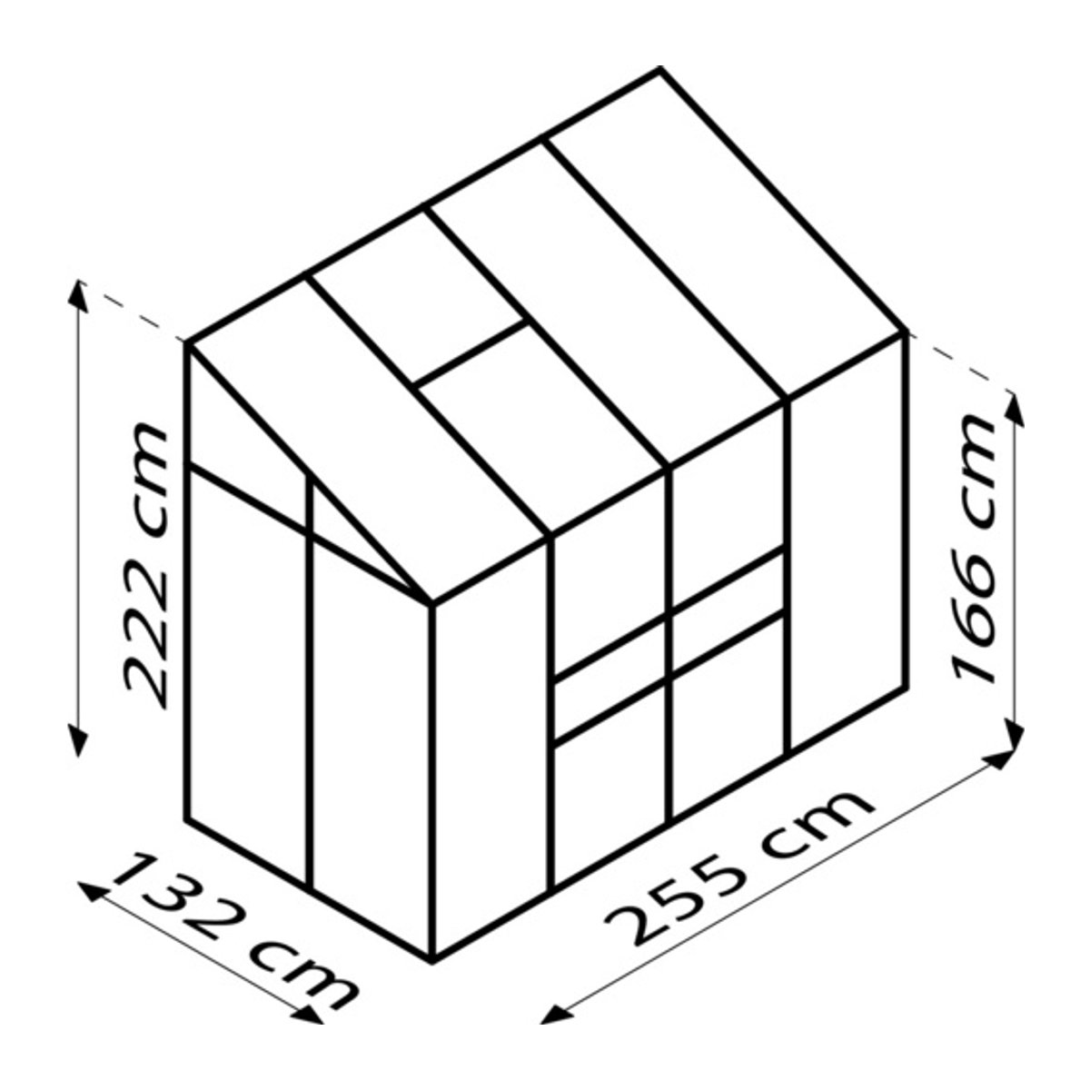 Vitavia Anlehn-Gewächshaus Styx in Grün mit Aluminiumrahmen und Polycarbonat-Platten, 3,3 m² - Bild 4