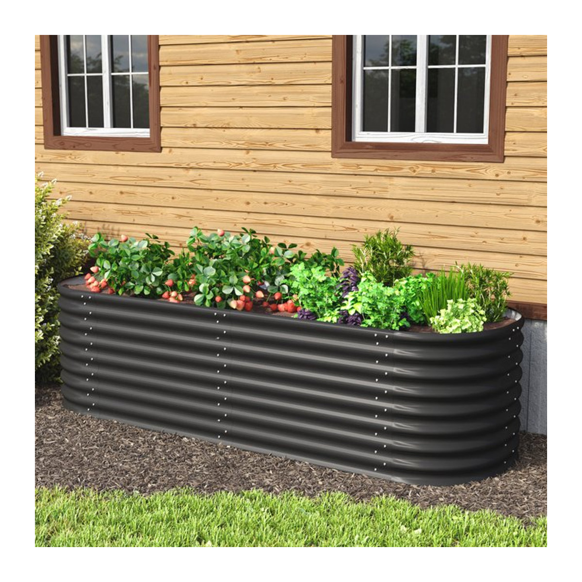 Vitavia Erweiterung Stretched für Hochbeet 630, schwarz, B: 80 cm, H: 63 cm - Bild 1