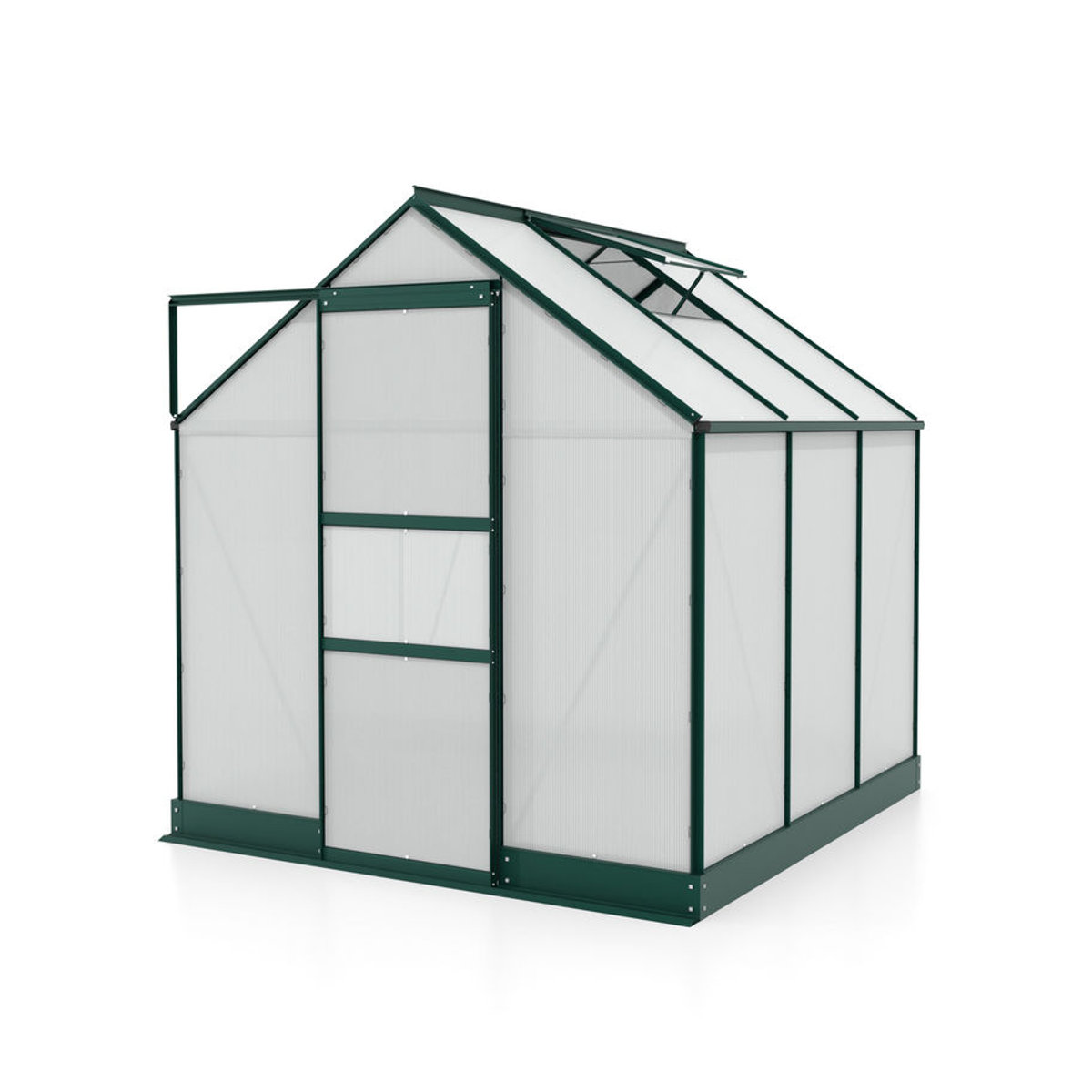Vitavia Gewächshaus Apollo 3800 in Smaragdgrün mit Aluminiumrahmen und 4 mm Polycarbonat-Platten, 3,8 m² - Bild 2