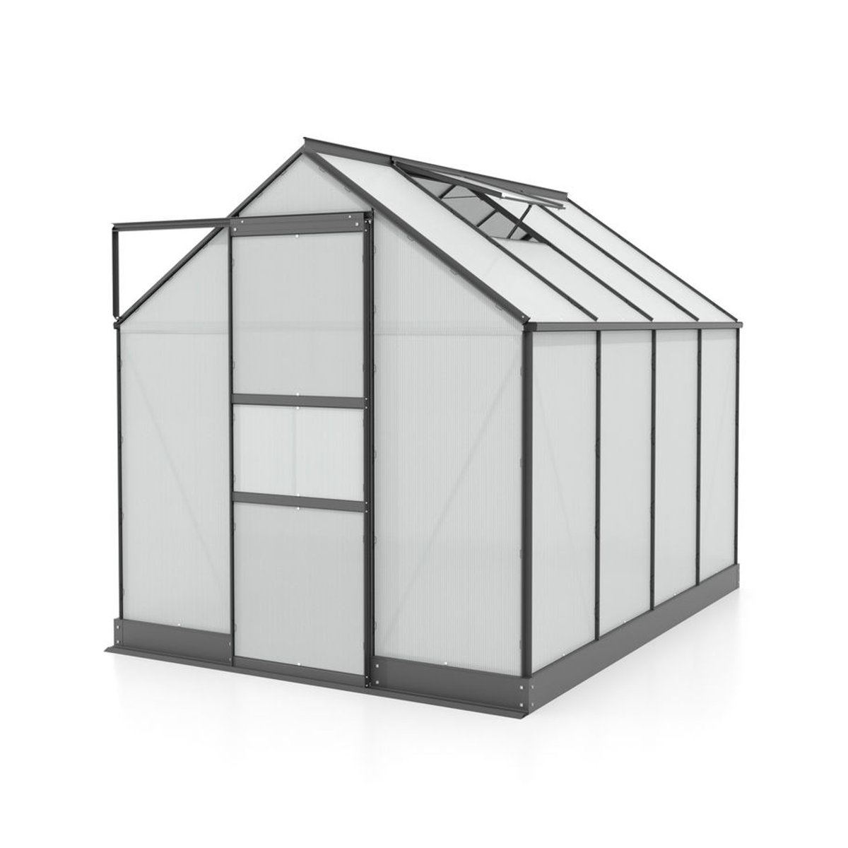 Vitavia Gewächshaus Apollo 5000 in Schwarz mit Aluminiumrahmen und 4 mm Polycarbonat, 5,0 m² - Bild 3