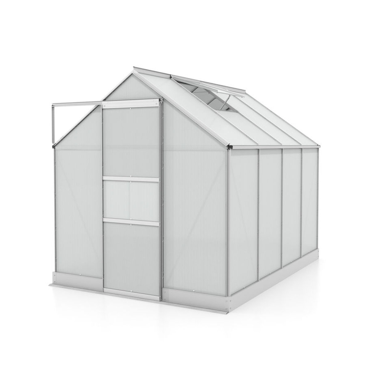 Vitavia Gewächshaus Apollo 5000 in Silber mit Aluminiumrahmen und Polycarbonat-Platten, 5 m² - Bild 3