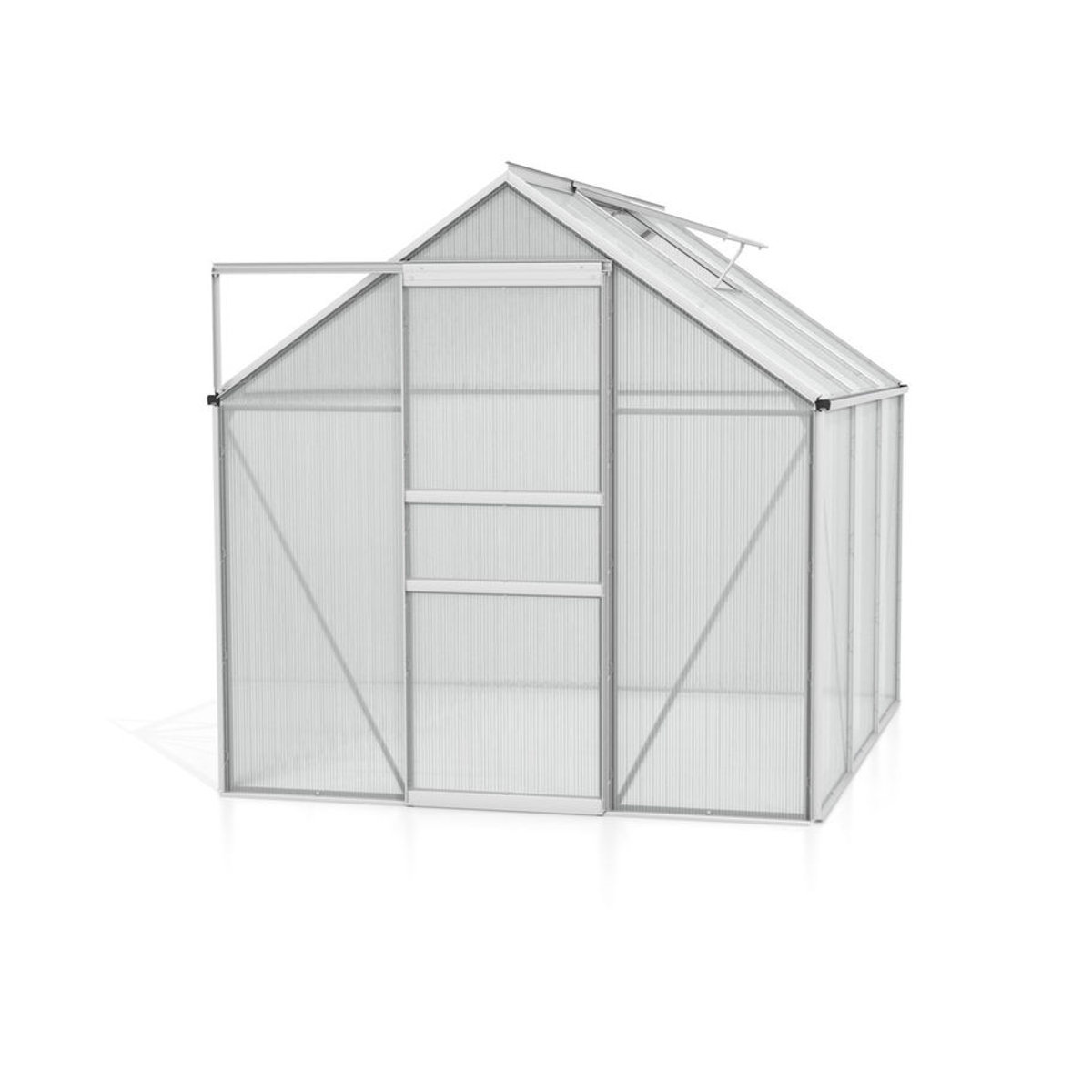 Vitavia Gewächshaus Calypso 4400 aus eloxiertem Aluminium in Alufarben mit 4 mm Polycarbonat-Verglasung, 4,4 m² - Bild 2