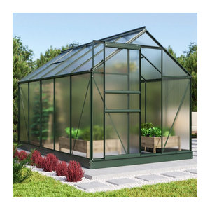 Vitavia Gewächshaus Comet 6200 in Smaragdgrün mit 6,2 m² Fläche und 4 mm Polycarbonat-Platten