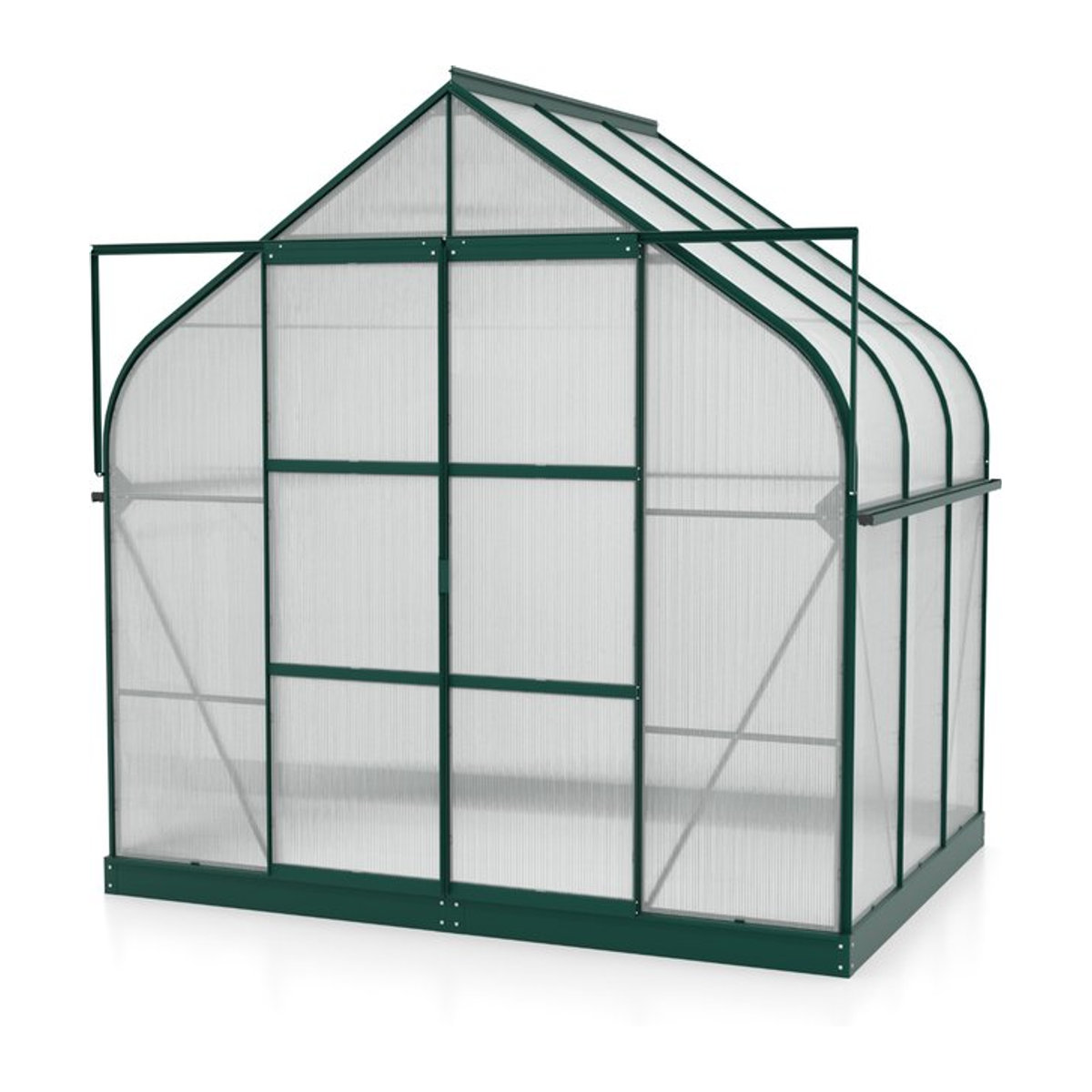 Vitavia Gewächshaus Dione 5000 in Smaragdgrün mit Aluminiumrahmen und Polycarbonat-Verglasung, 5,0 m² - Bild 1