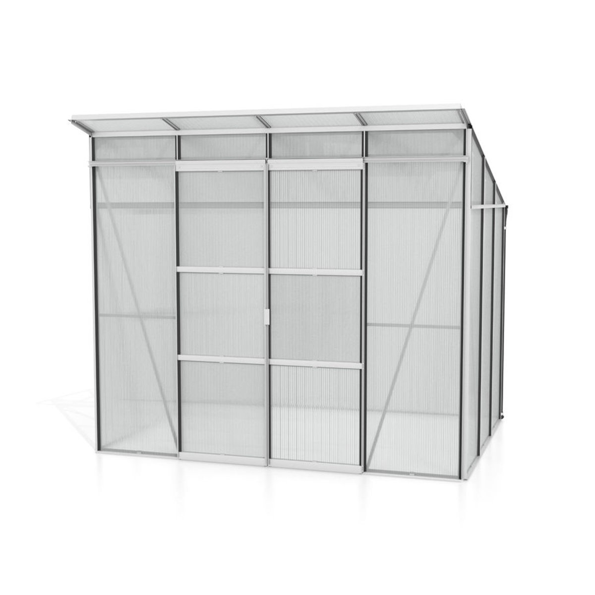 Vitavia Gewächshaus Freya 5900 in Anthrazit mit Polycarbonat-Verglasung und Aluminiumrahmen, 5,9 m² - Bild 2