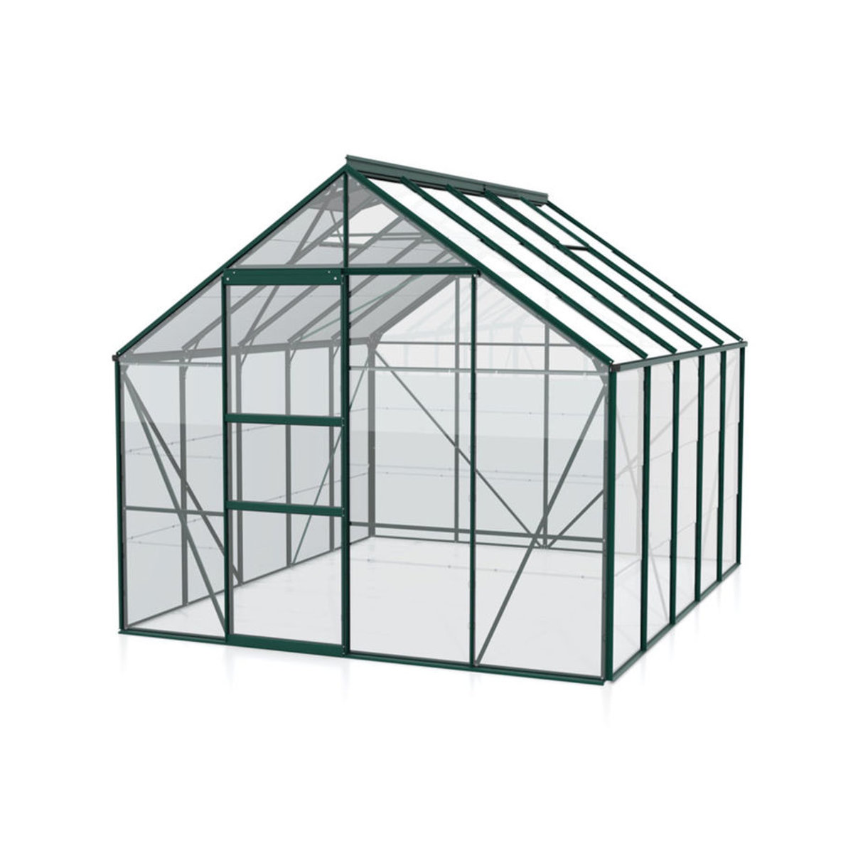 Vitavia Gewächshaus Merkur 8300 in Smaragdgrün mit Aluminiumrahmen und 3 mm ESG-Glas, 8,3 m² - Bild 2