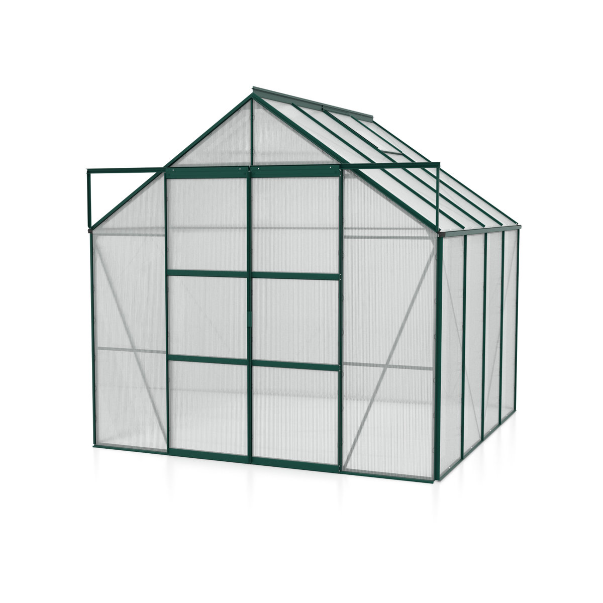 Vitavia Gewächshaus Uranus 6700 in Grün mit Polycarbonat und Aluminium, 6,7 m² - Bild 3