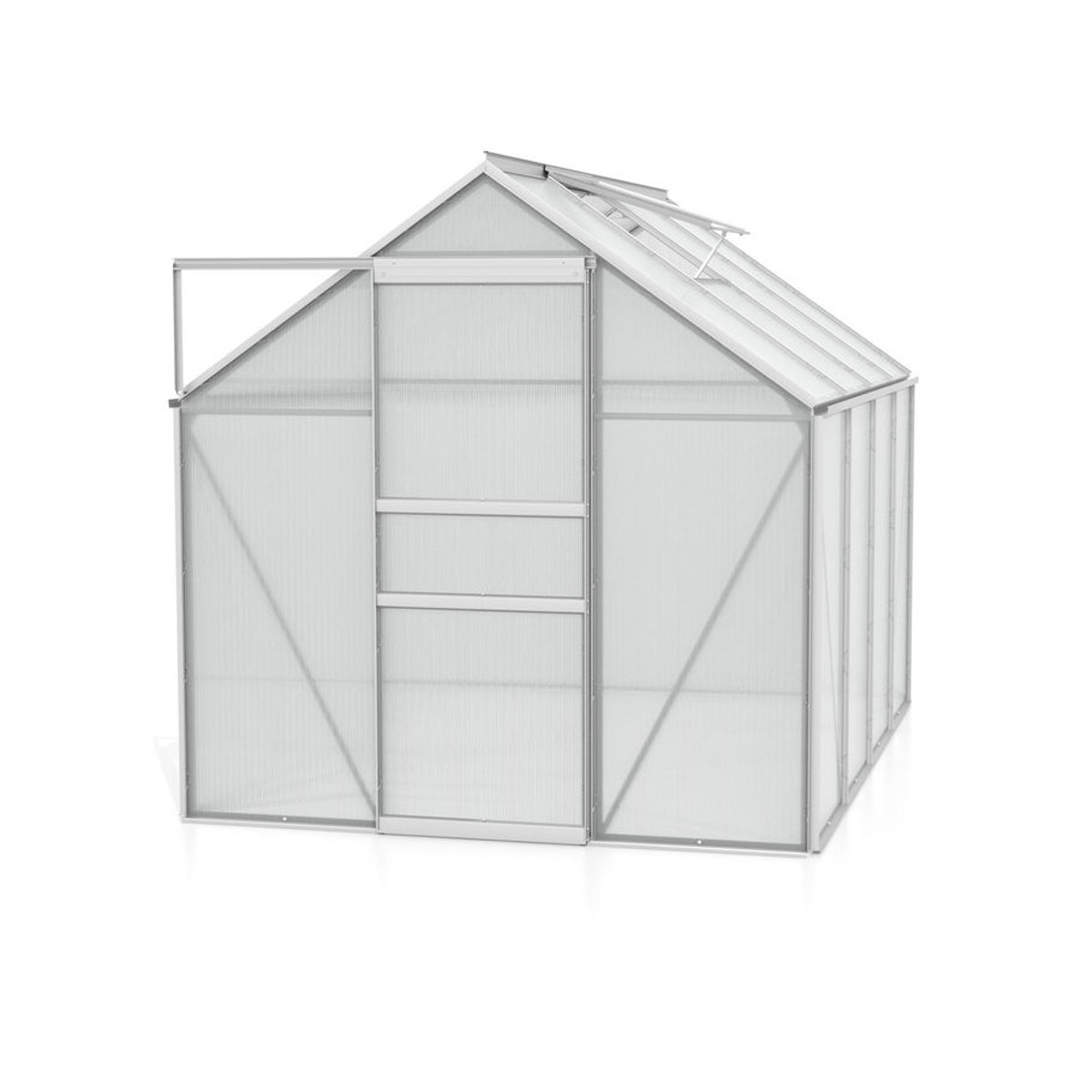 Vitavia Gewächshaus Venus 5000 aus eloxiertem Aluminium in Alufarben mit 5,0 m² und Polycarbonat-Verglasung - Bild 2