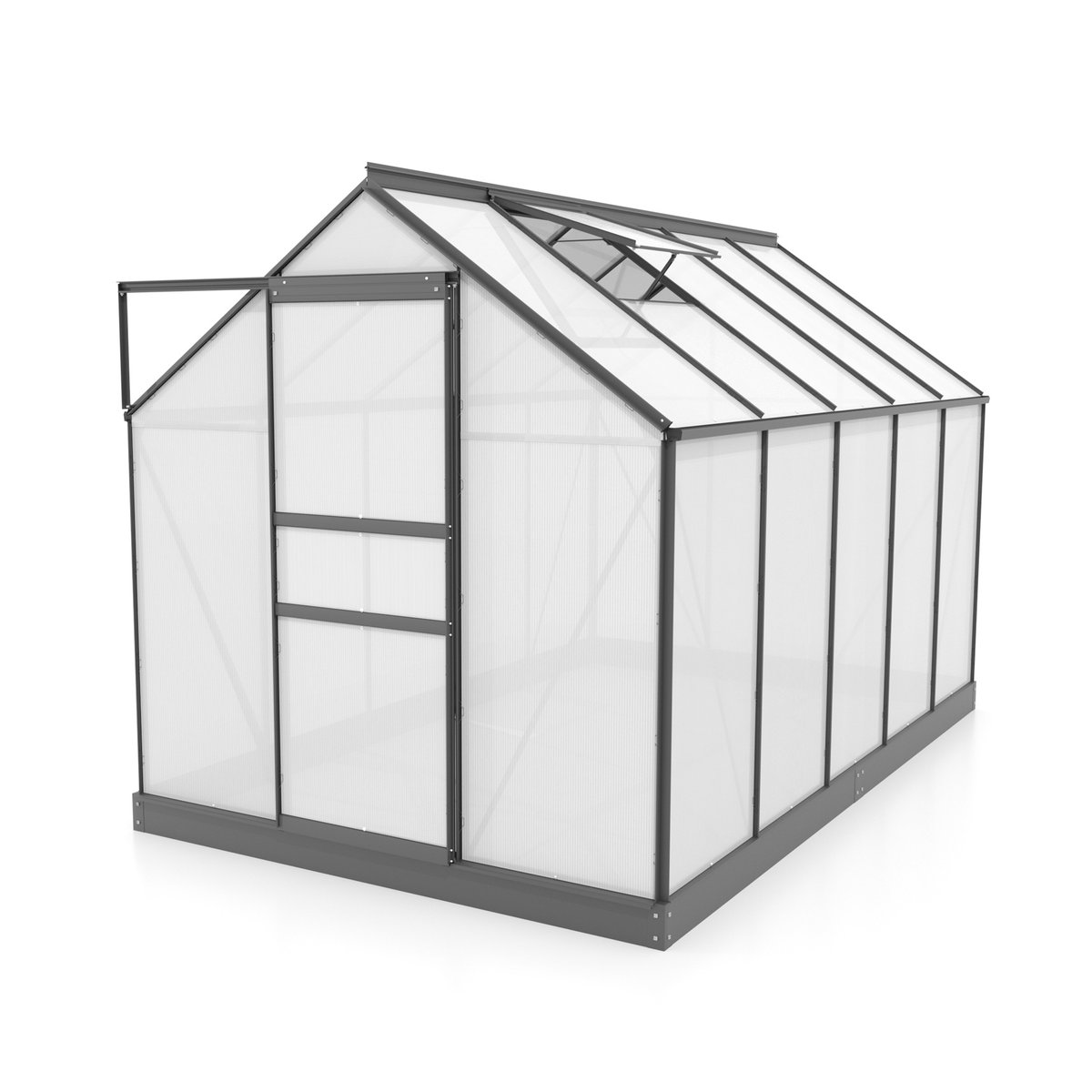 Vitavia Gewächshaus Venus 6200 in Schwarz mit 6,2 m² und 6 mm Polycarbonat-Platten - Bild 4