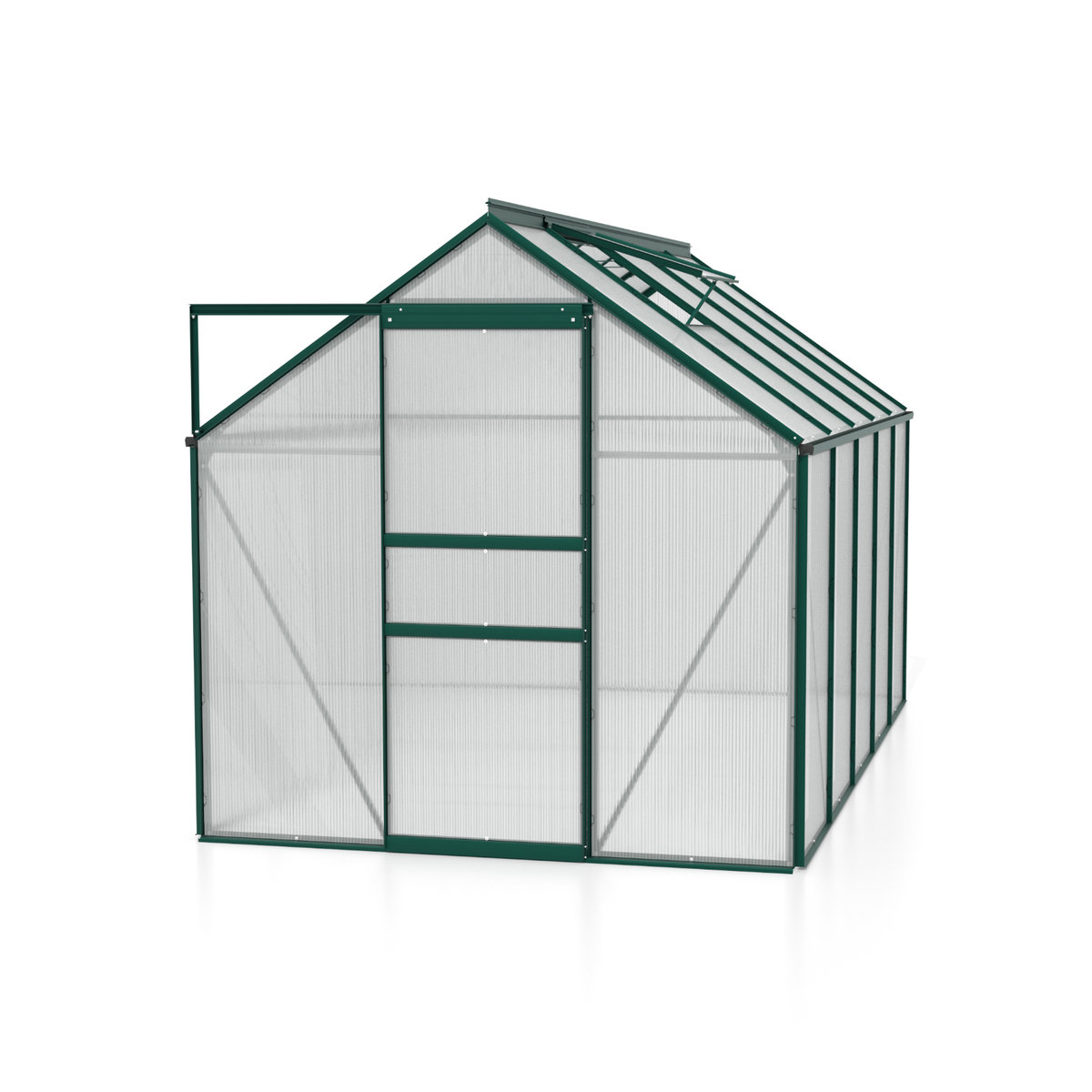 Vitavia Gewächshaus Venus in Grün mit Aluminiumrahmen und Polycarbonat-Platten, 6,2 m² - Bild 3