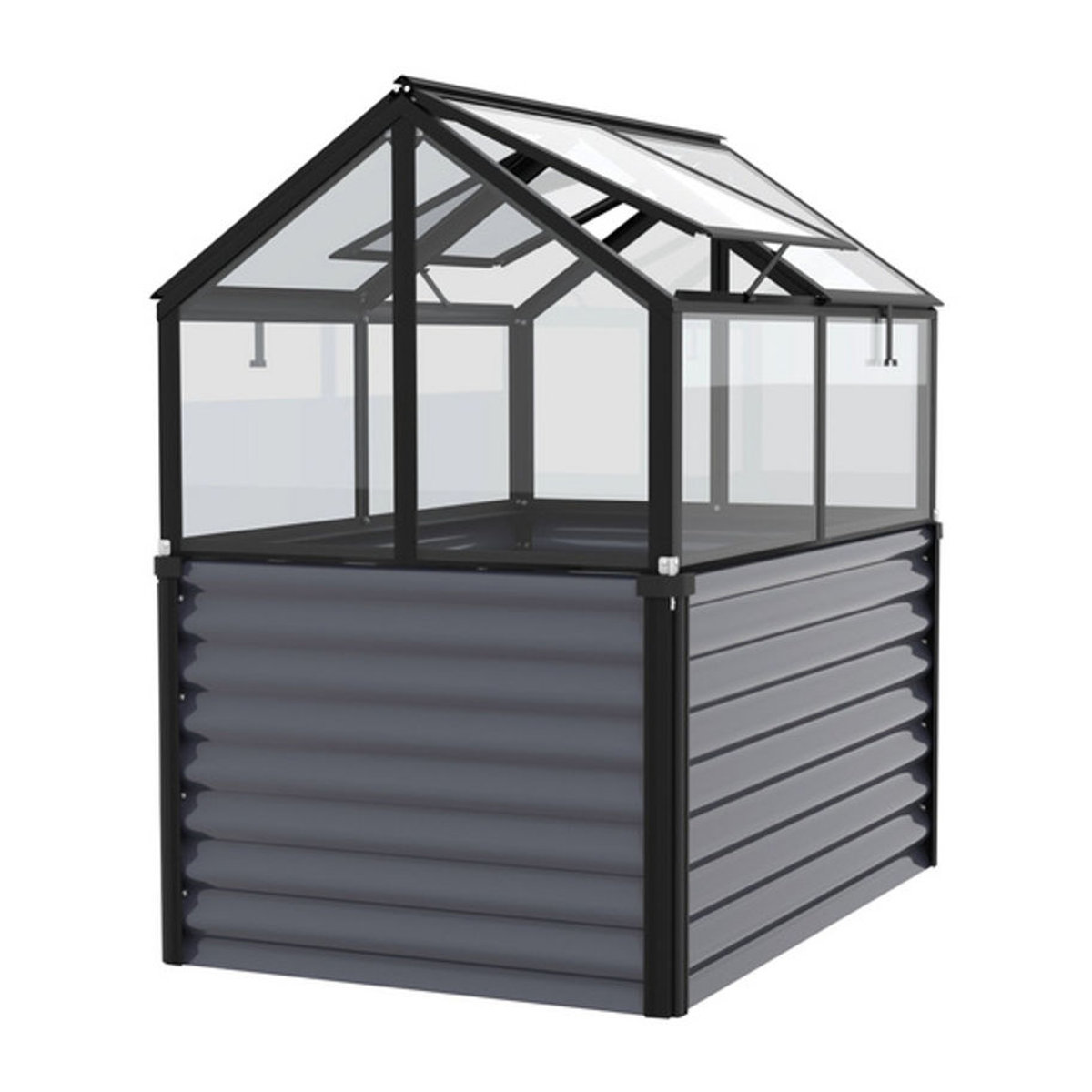 VITAVIA Hochbeet Zola aus Metall in Schwarz, B/L/H: 89 x 126,7 x 134,5 cm - Bild 2