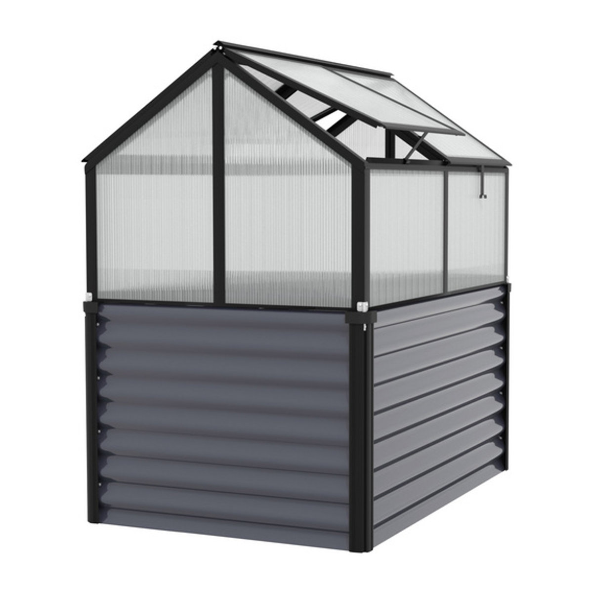 VITAVIA Hochbeet Zola aus Zincalume in Schwarz, B/L/H: 89 x 126,7 x 134,5 cm - Bild 2