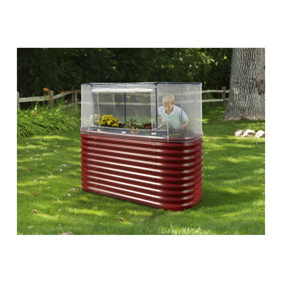 Vitavia Hochbeetabdeckung S für Vita Basic, transparent, B: 76 cm, L: 164 cm, H: 95 cm - Bild 2