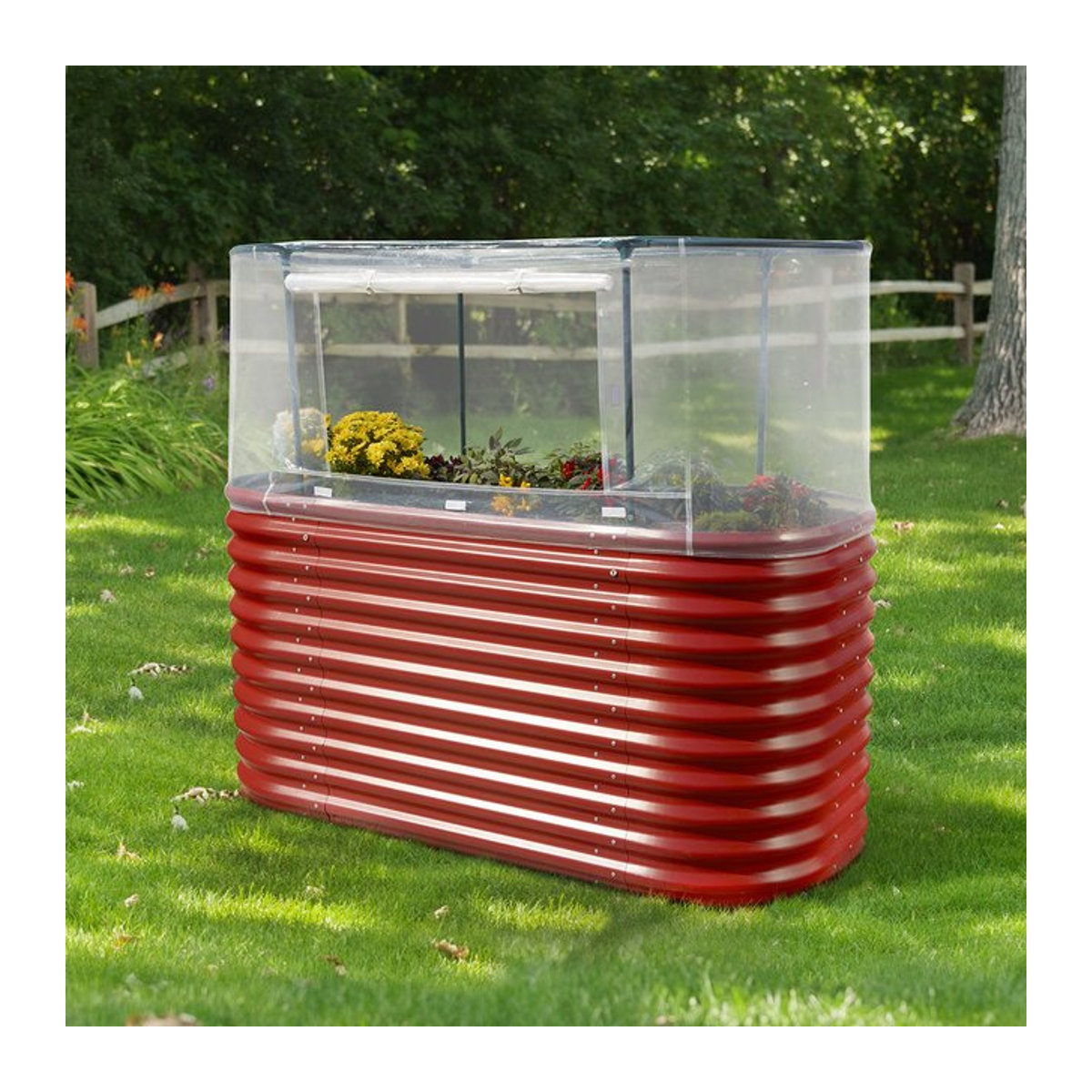 Vitavia Hochbeetabdeckung S für Vita Basic, transparent, B: 76 cm, L: 164 cm, H: 95 cm - Bild 3