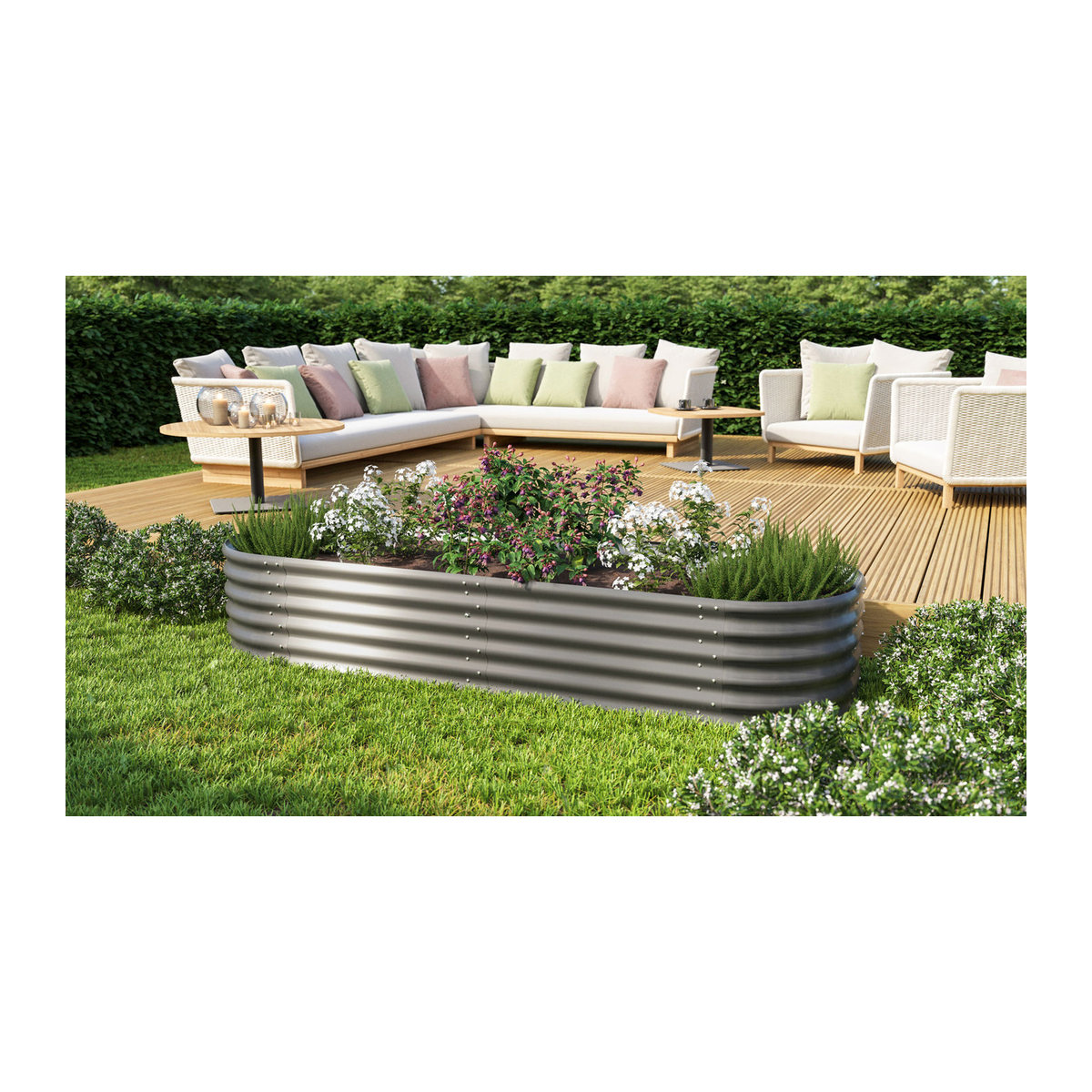 Vitavia Hochbeeterweiterung Stretched für Hochbeet 401 in Granit, B: 80 cm, T: 40 cm - Bild 1