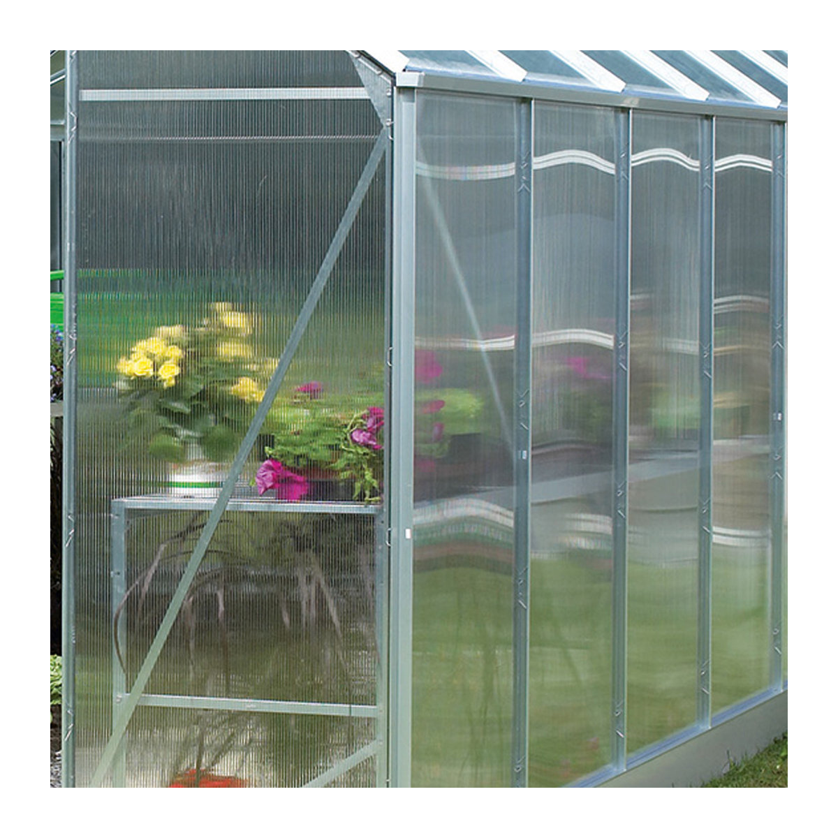 Vitavia Hohlkammerplatten Ergänzungsset 4 aus Polycarbonat für Vitavia und Pergart Gewächshäuser, 6 mm - Bild 2