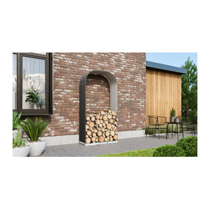 Vitavia Kaminholzregal Lignum 401 in Granit Grau Anthrazit, B: 40 cm, T: 99 cm, H: 200 cm