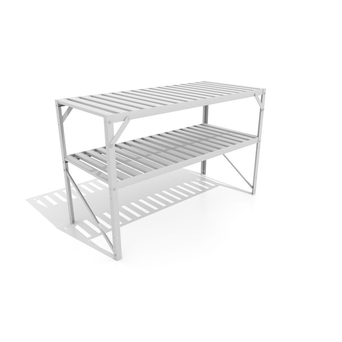 Vitavia Pflanztisch aus Aluminium in Grau - Bild 3