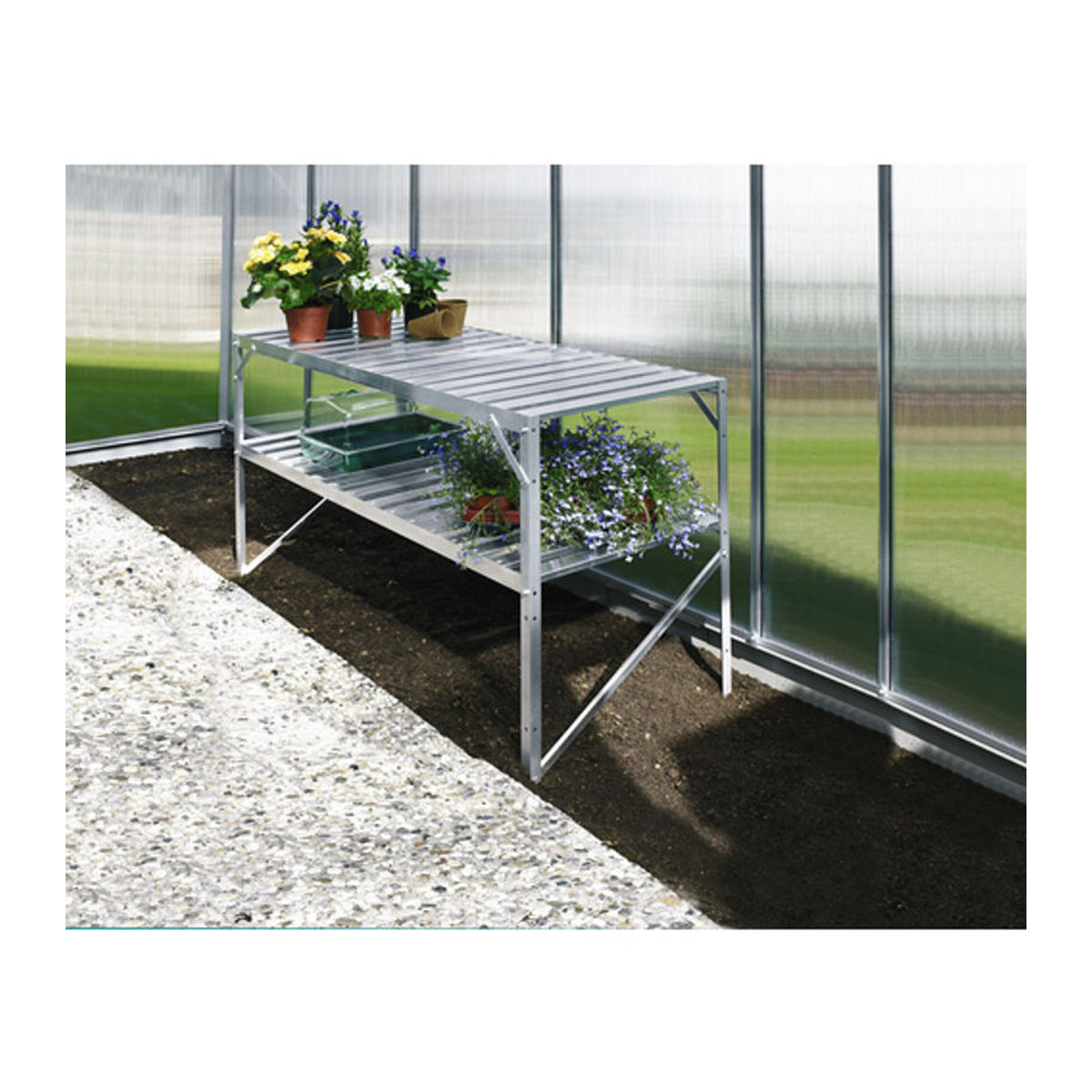 Vitavia Pflanztisch aus Aluminium in Grau - Bild 6