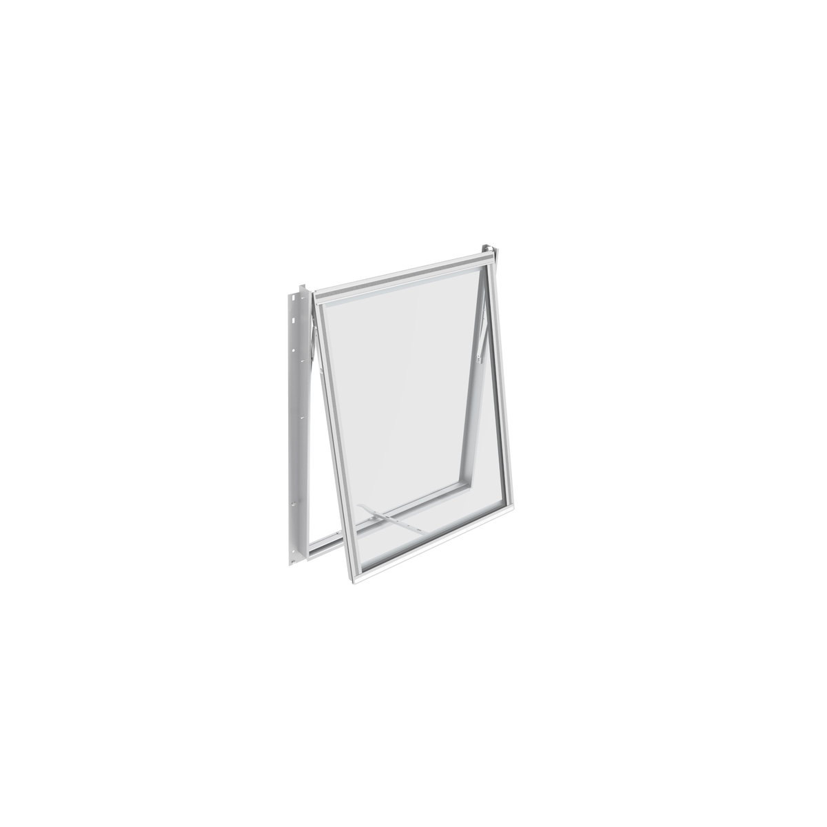 Vitavia Seitenfenster Z für Gewächshäuser aus Aluminium eloxiert in Silber, B/H: 70,8 x 86,2 cm mit 3 mm ESG Polycarbonat - Bild 2