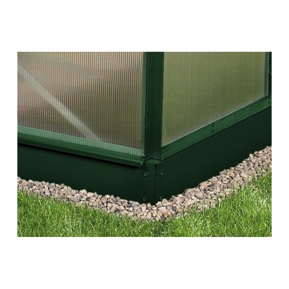 Vitavia Stahlfundament 3800 für Gewächshäuser in Smaragdgrün, B/T/H: 192 x 192 x 12,5 cm - Bild 1