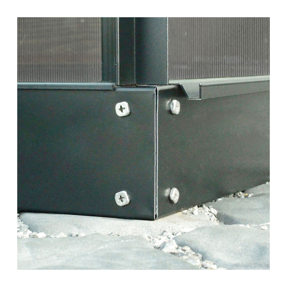 Vitavia Stahlfundament 5800 für Gewächshaus Calypso, Schwarz, B/T/H: 302 x 192 x 12,5 cm - Bild 1