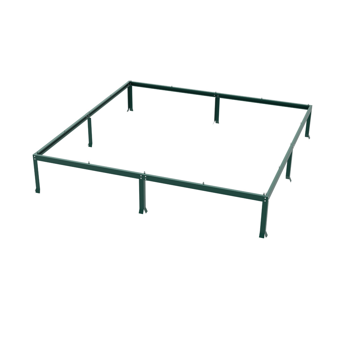 Vitavia Stahlfundament 6700 für Gewächshäuser in Smaragd Grün, B/T/H: 254 x 254 x 6 cm - Bild 2