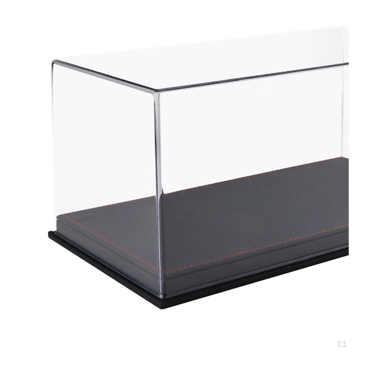 Vitrine für Druckgussautos im Maßstab 1:24 mit transparenter PVC-Abdeckung und Parkplatz-Schutzständer in Weiß - Bild 3