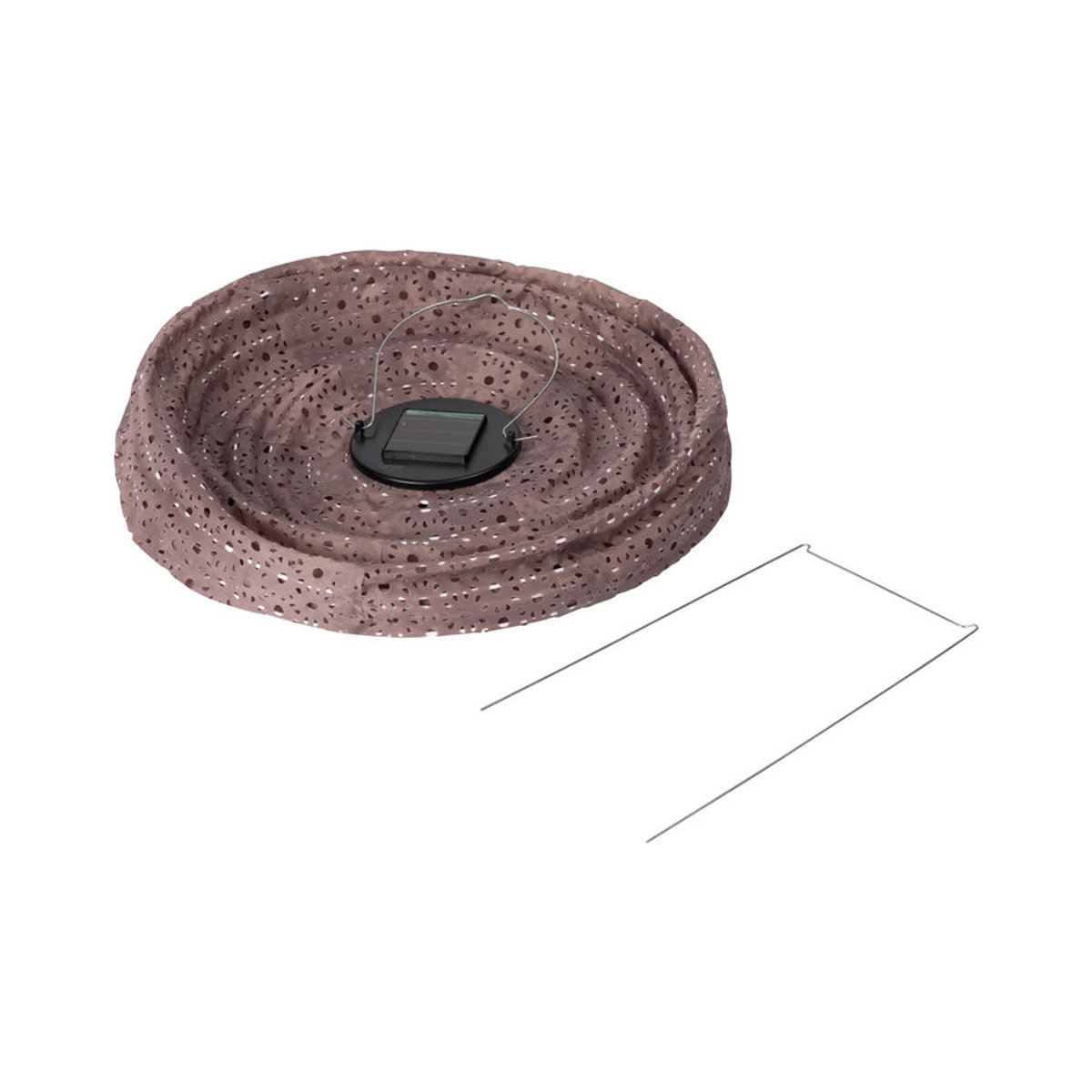Viva Domo Solar-Lampion LED Laterne aus Papier in Braun - Bild 2