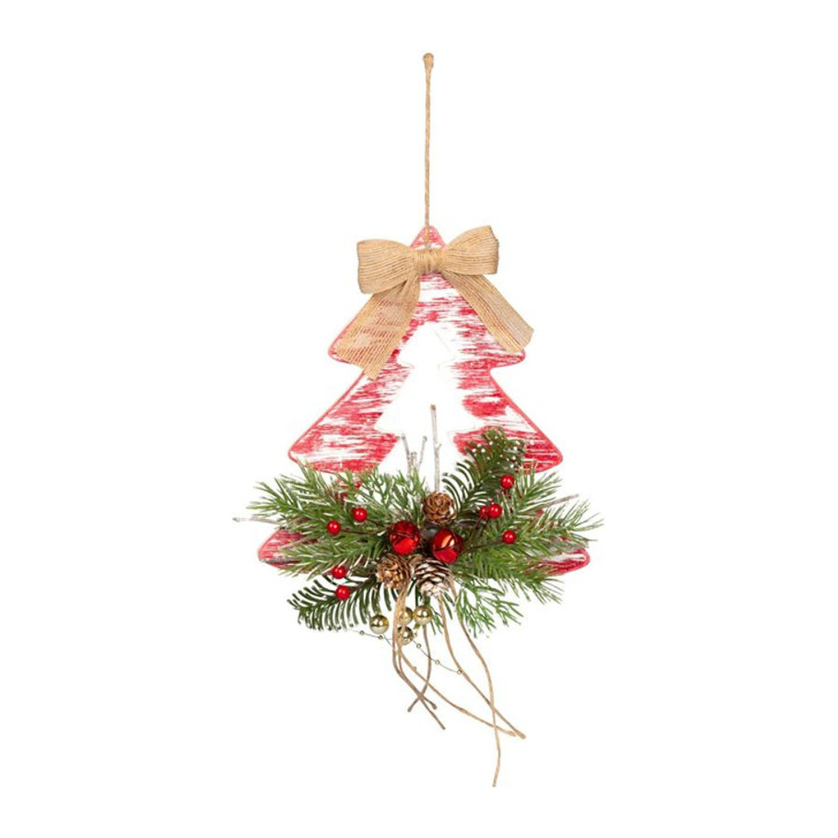 Viva Domo Weihnachts-Hänge-Deko aus Holz in Mehrfarbig - Bild 1