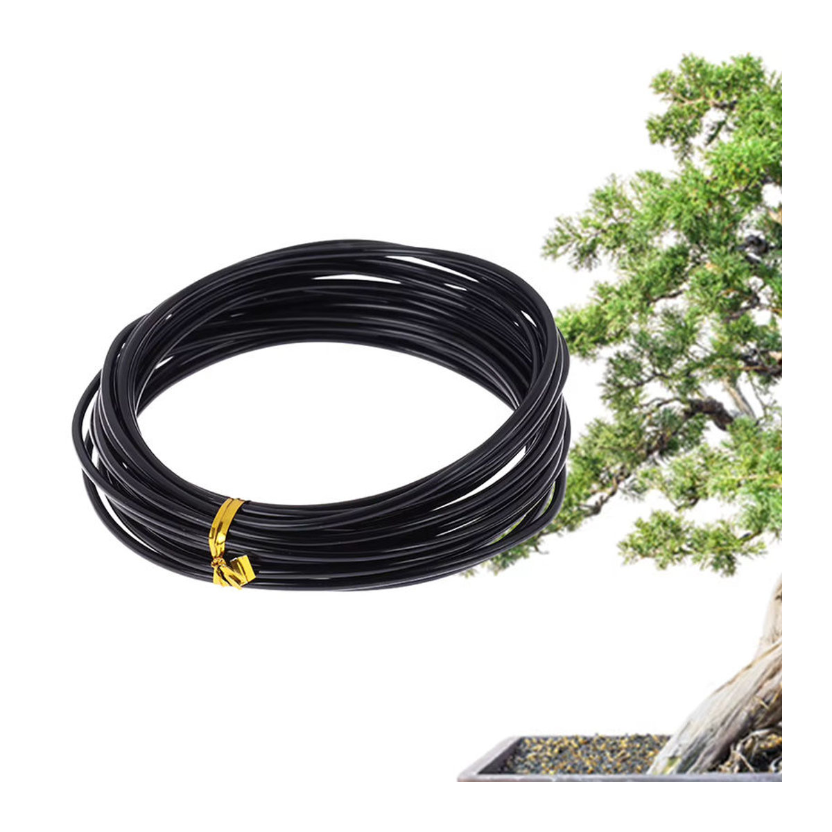 VKTECH Bonsai Draht aus eloxiertem Aluminium für die Formgebung, 5m Länge, verschiedene Stärken von 1,0mm bis 3,0mm - Bild 5