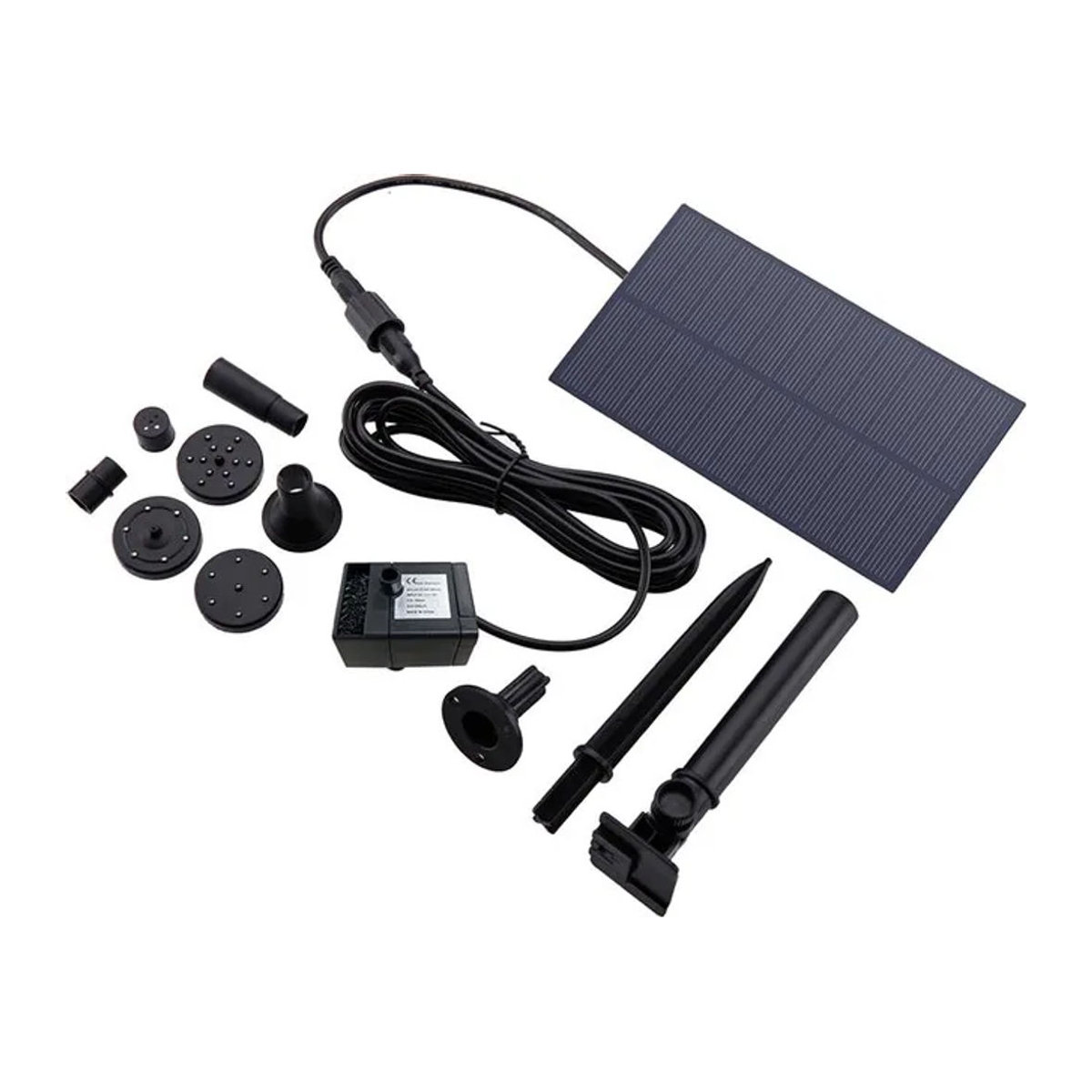 VKTECH Wassersprinkler Sprühgerät mit Pfahl für die Gartendekoration und Aquarienbewässerung 5V 5W 180L/h - Bild 1