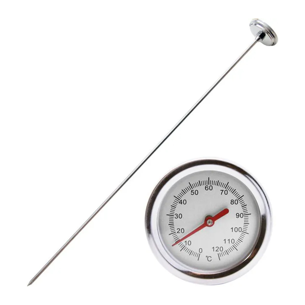 VODOOL Kompost-Bodenthermometer mit 50 cm Stiel für Garten und Hinterhof, Messbereich 0 bis 120 Grad Celsius - Bild 1