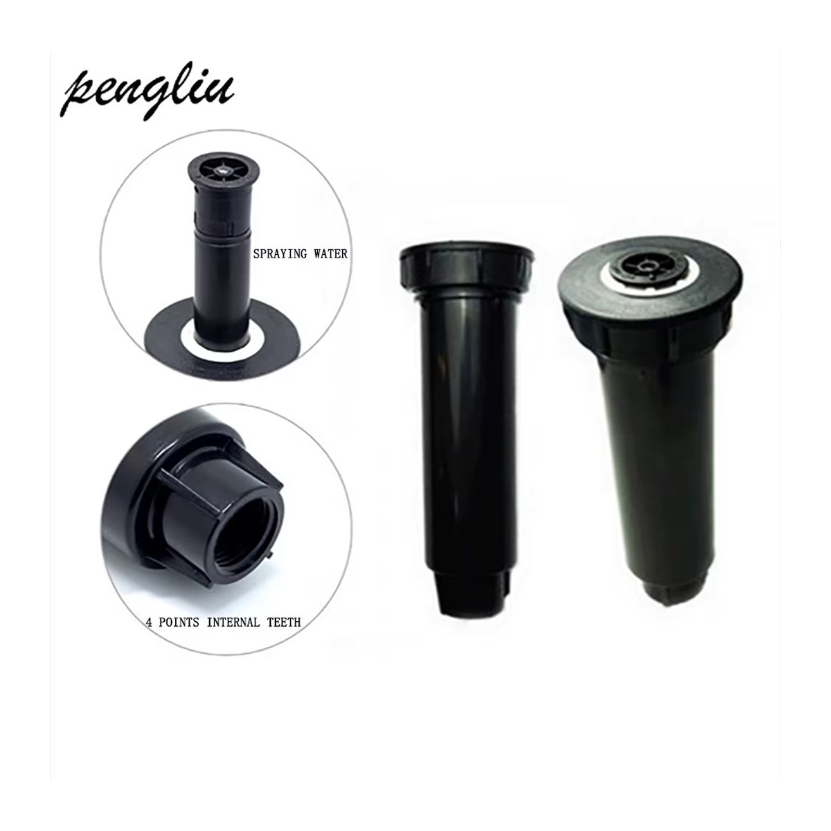 Vogel's Pop-up-Sprinkler zur Gartenbewässerung mit G1/2-Buchse, Reichweite 4–4,5 m und 520–760 l pro Stunde, Regen-Vogel-Sprinkler von pengliu - Bild 2