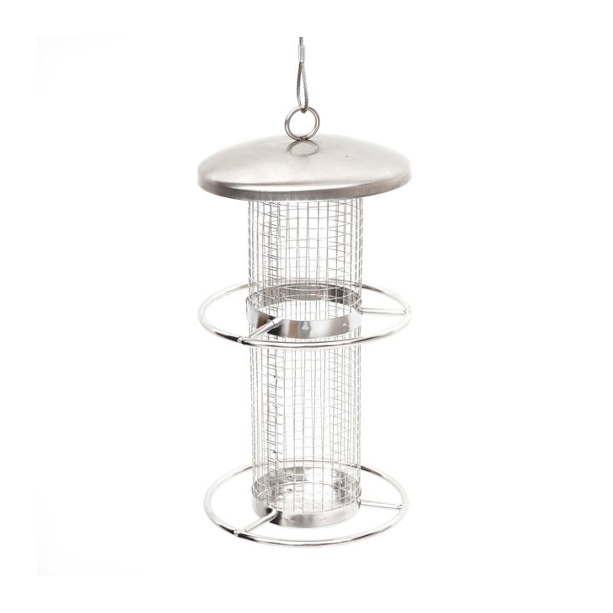Vogelfutterstation MCW-G90 Futterspender Futtersäule aus Edelstahl Höhe: 27 cm - Bild 1