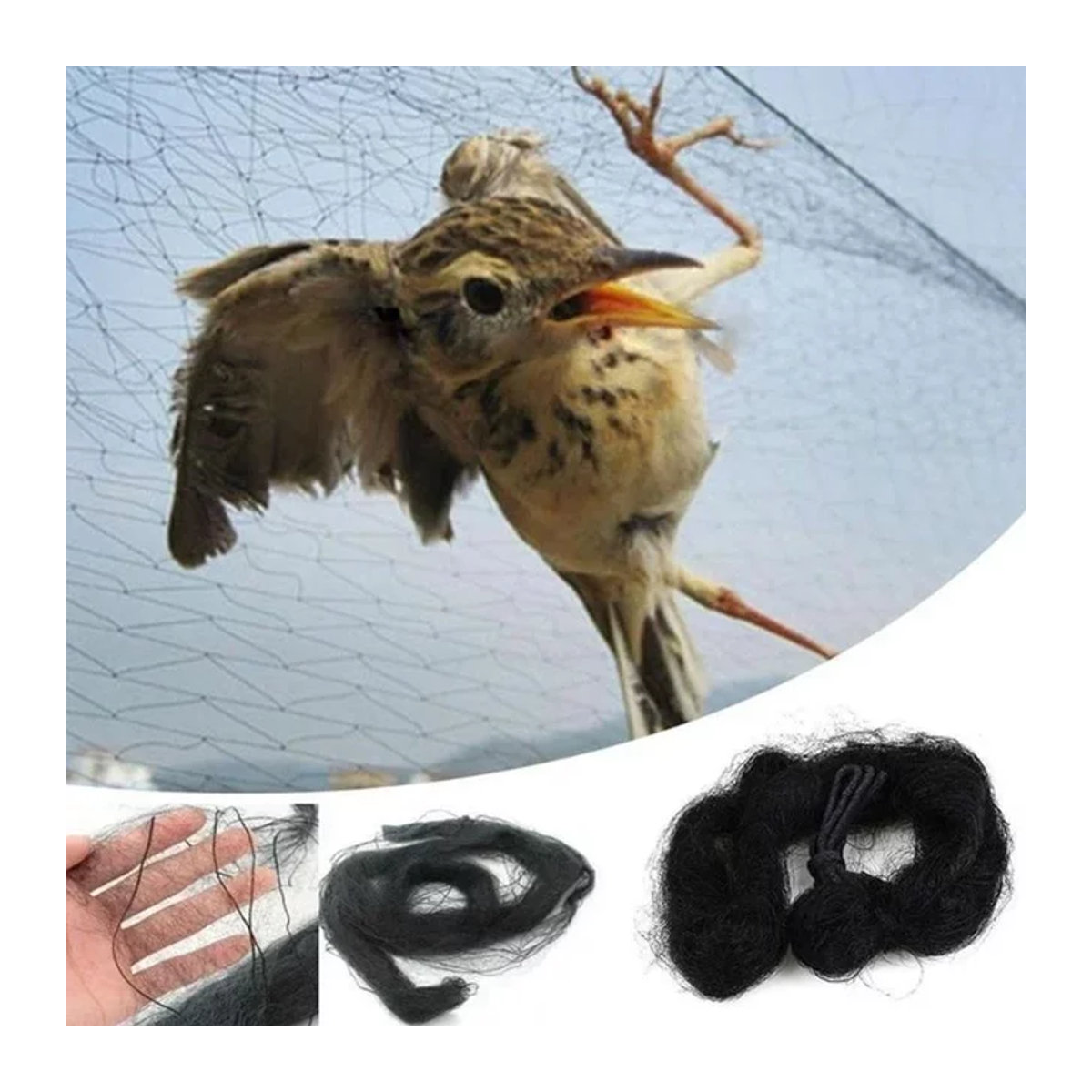 Vogelschutznetz aus Mesh zur Gartenpflege und zum Schutz von Obstgärten und Gewächshäusern, 15 m - Bild 1
